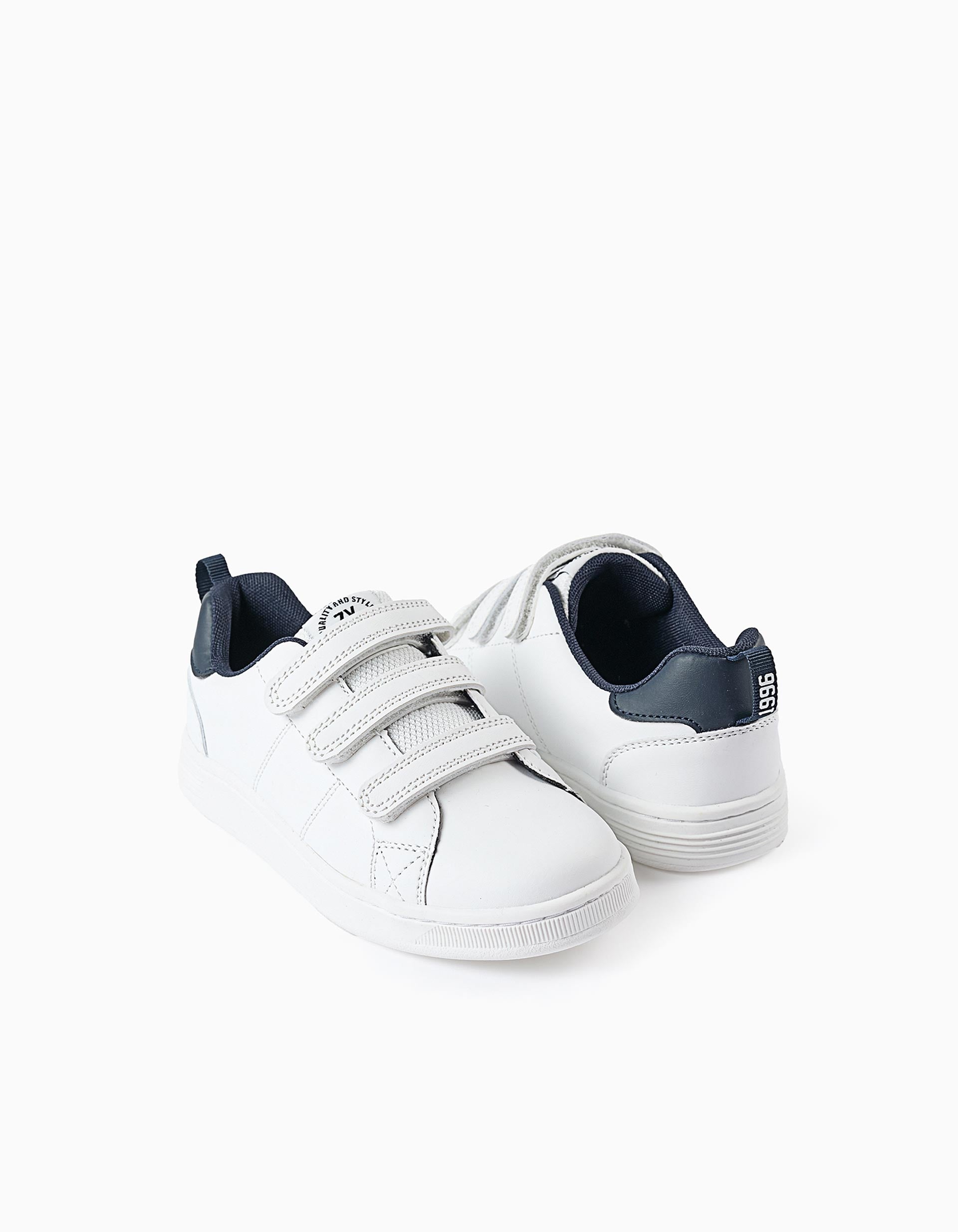 Zapatillas Infantiles 'ZY 1996', Blanco/Azul Oscuro