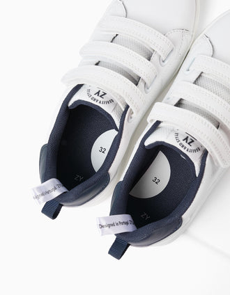 Sapatilhas para Criança 'ZY 1996', Branco/Azul Escuro