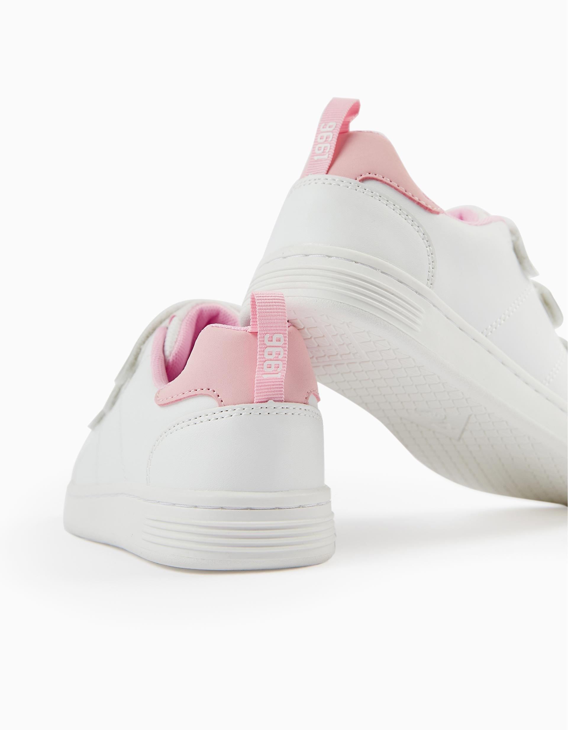 Baskets Fille 'ZY 1996', Blanc/Rose