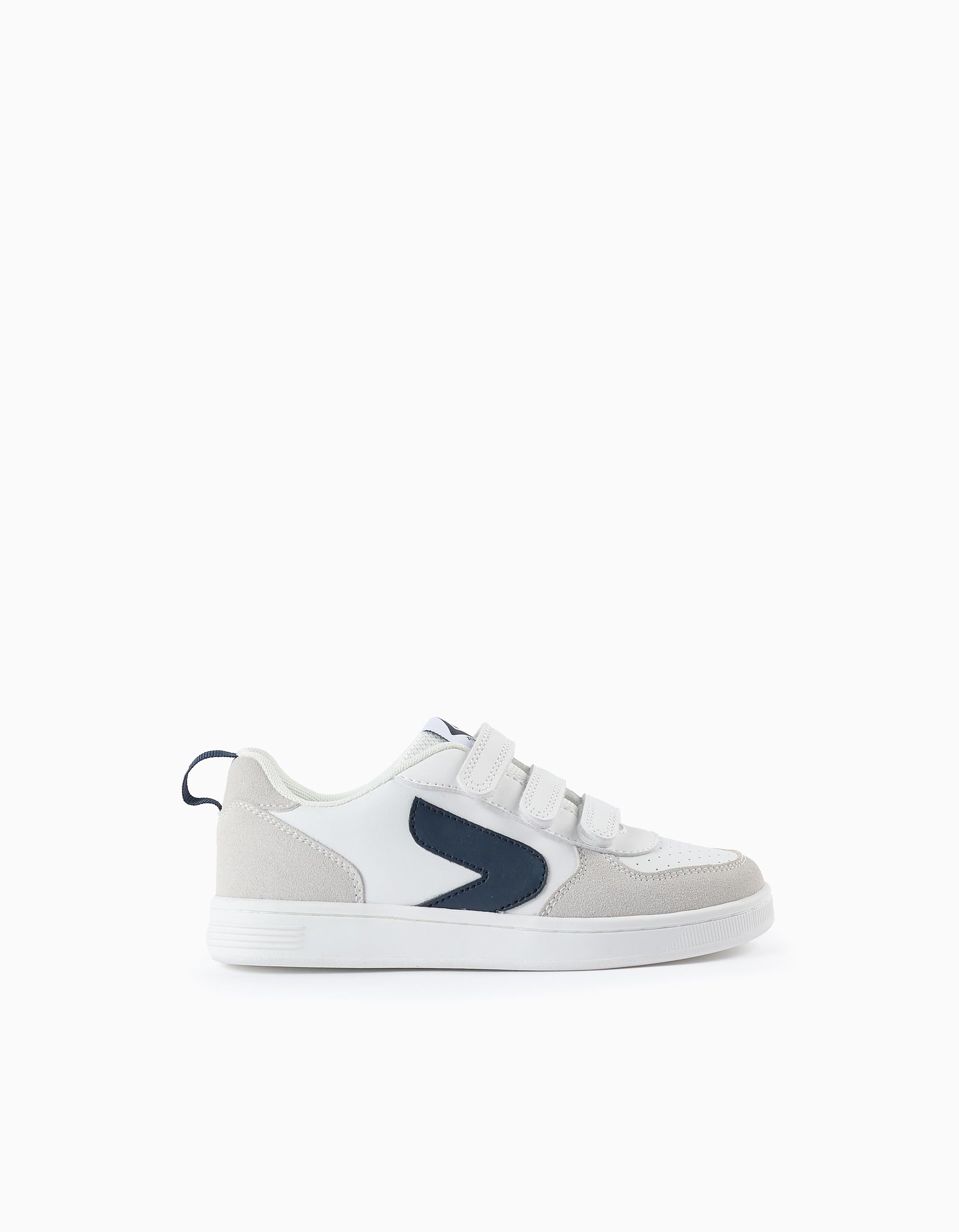 Baskets Enfant 'ZY Move', Blanc/Bleu Foncé