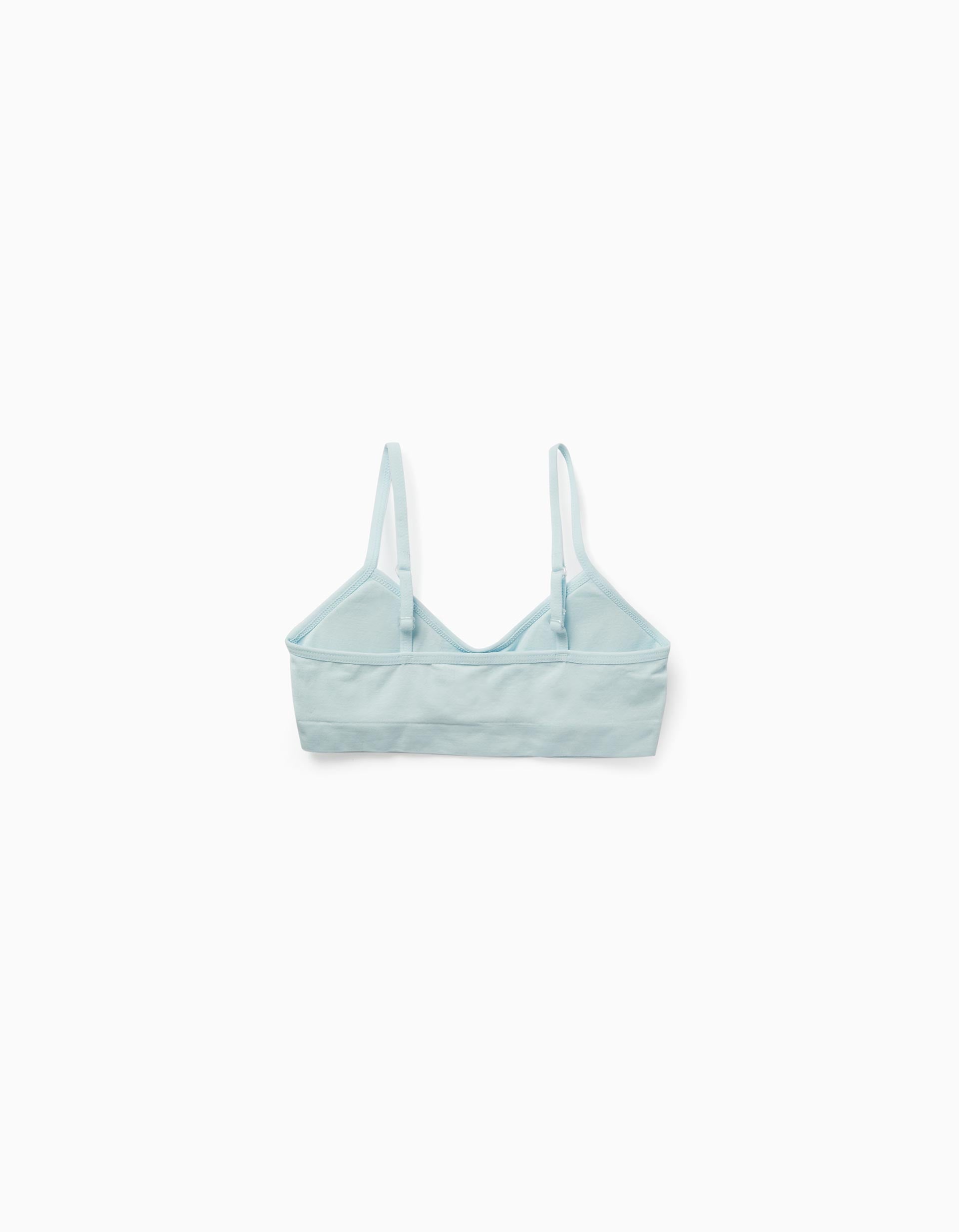 Lot 2 Brassières Rembourrées Fille, Blanc/Bleu