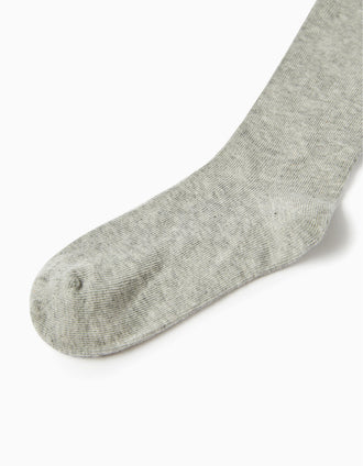 Cotton Tights for Children, Grey