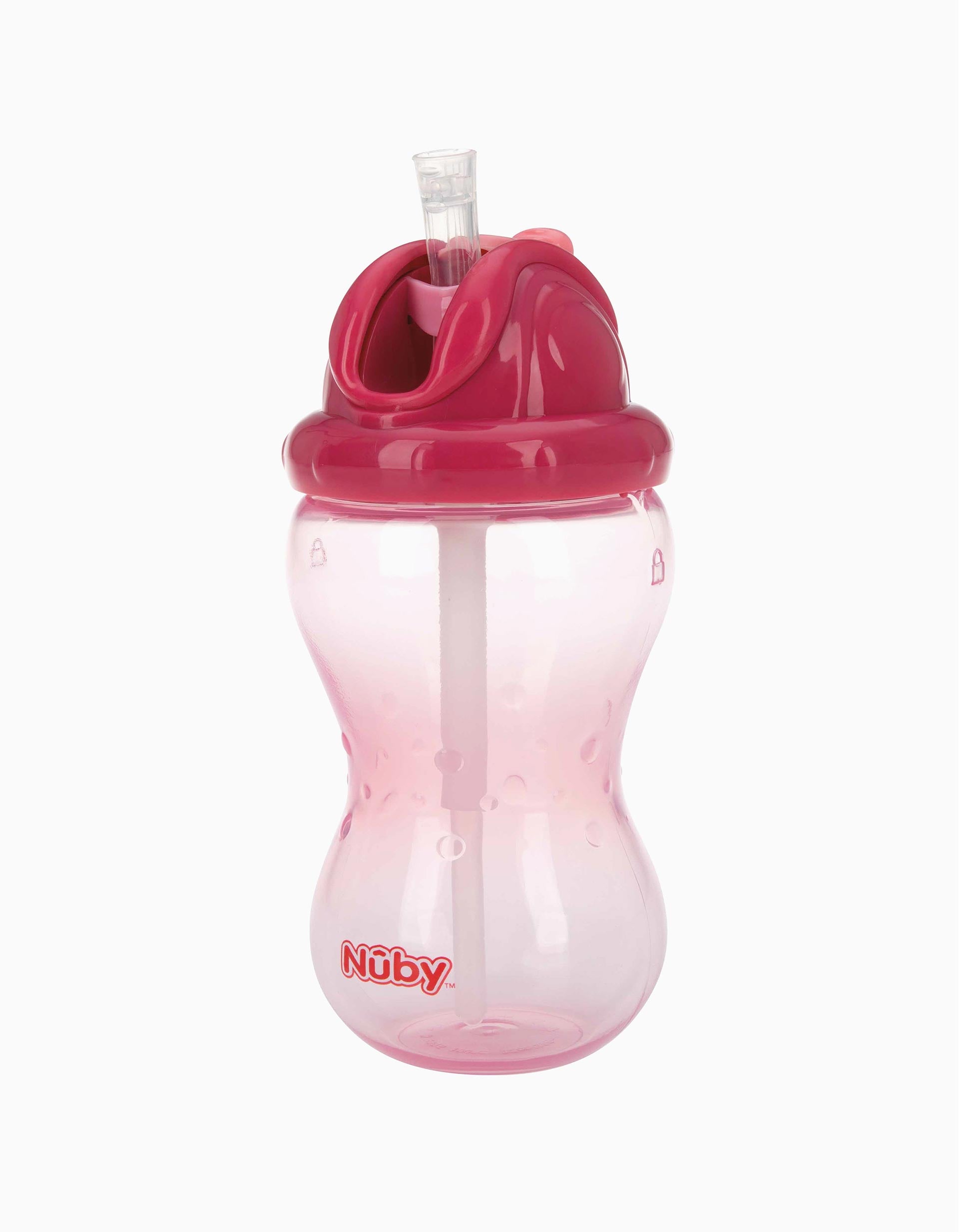 Tasse D'Apprentissage avec Paille 360Ml 12M+ Nuby Pink