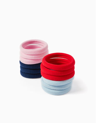 12 Gomas del Pelo para Bebé y Niña, Multicolor
