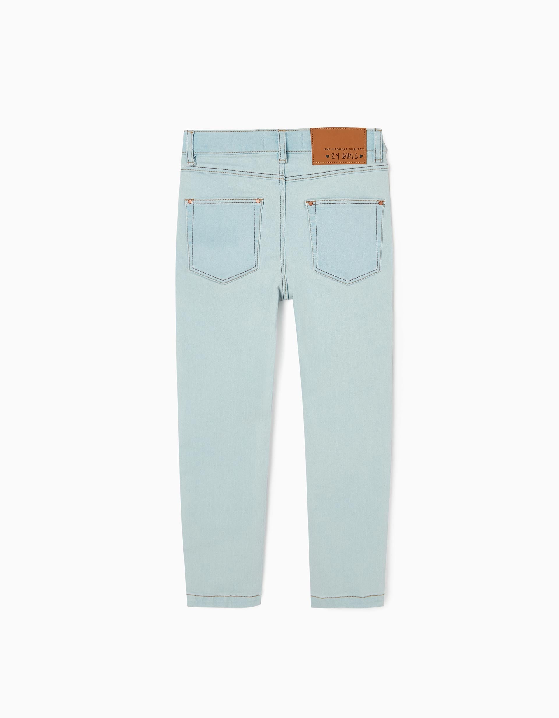 Pantalón Vaquero Skinny para Niña, Azul Claro