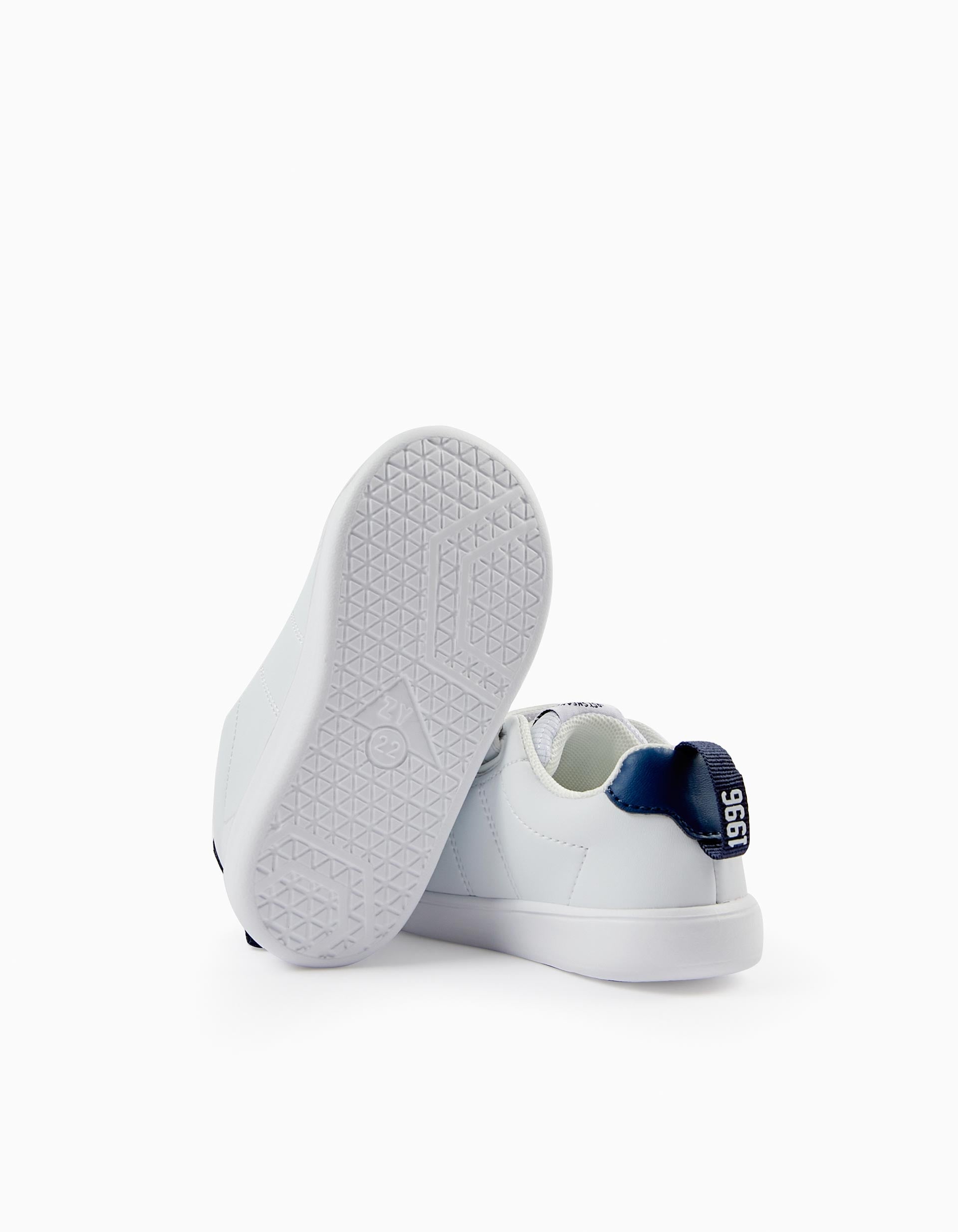 Sapatilhas para Bebé Menino 'My First Sneaker - 1996', Branco/Azul Escuro