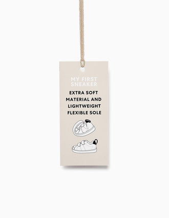 Baskets Bébé Garçon 'My First Sneaker - 1996', Blanc/Bleu Foncé