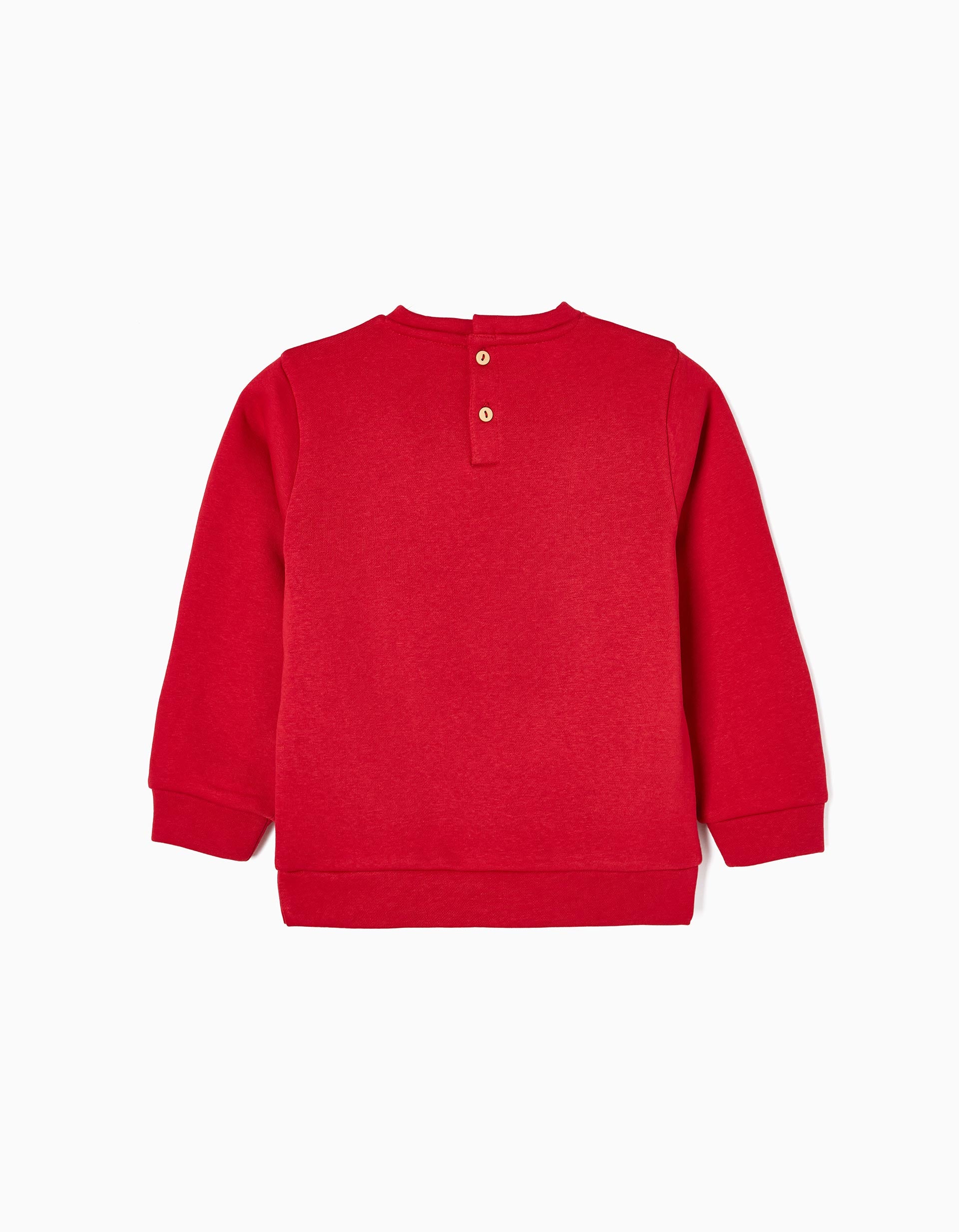 Sudadera de Algodón con Pompón y Lentejuelas para Niña, Rojo