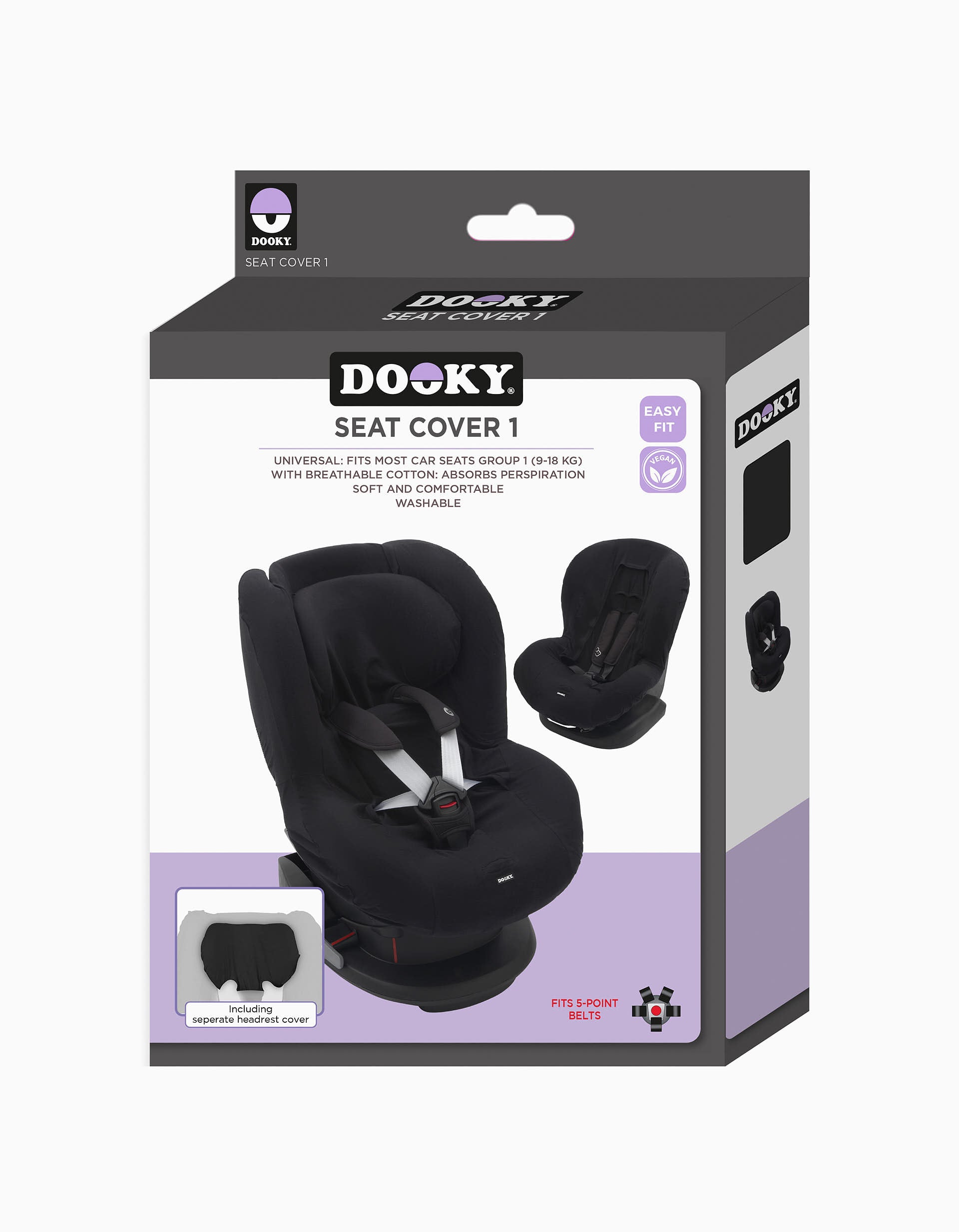 Forra Para Cadeira Auto Gr 1 Dooky Black