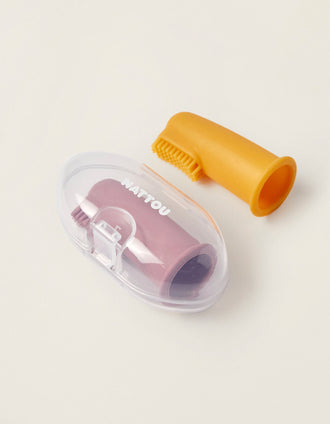2 Brosses à Dents avec Étui Nattou Pink/Yellow