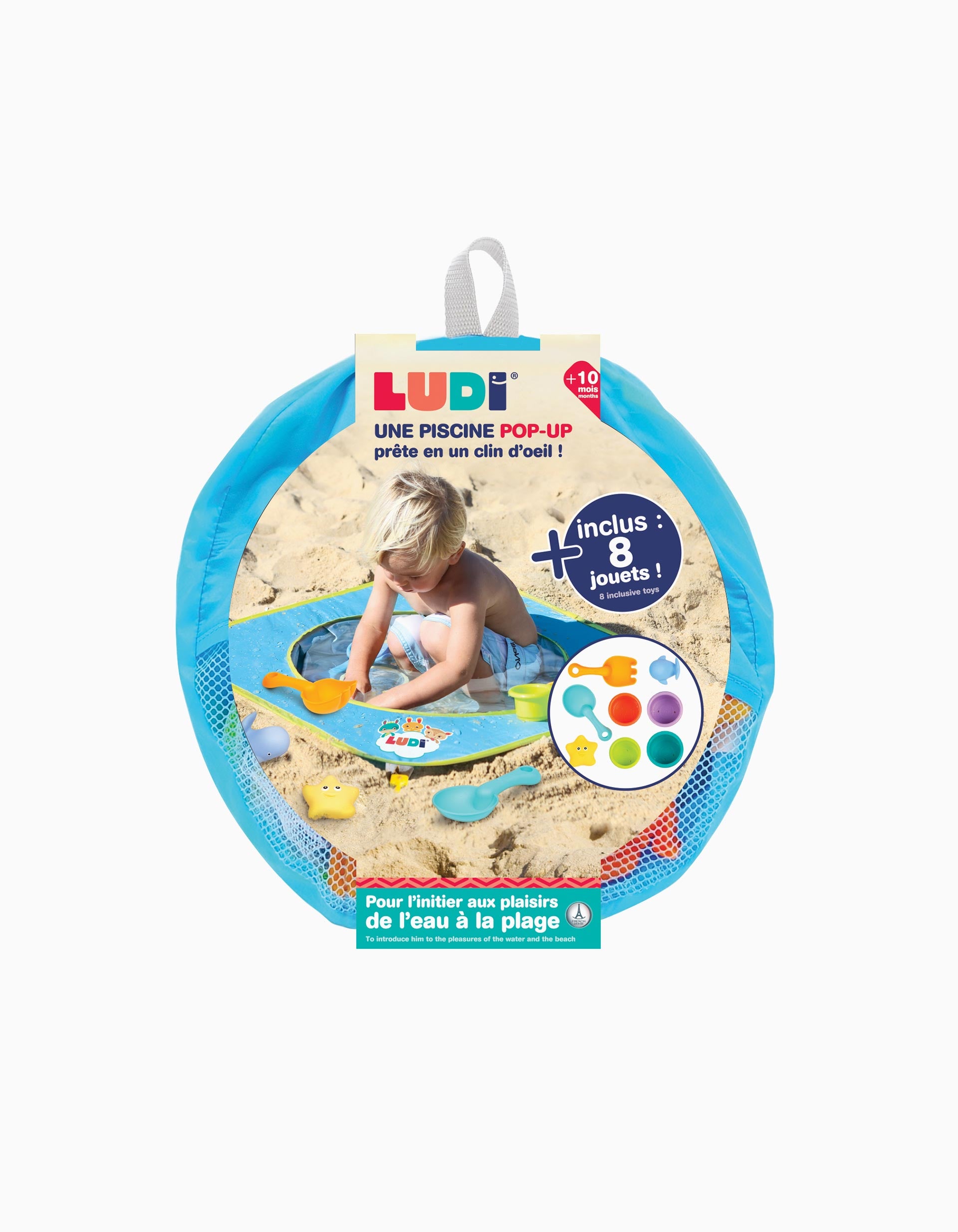 Piscine de Plage Pop-Up Ludi 10M+