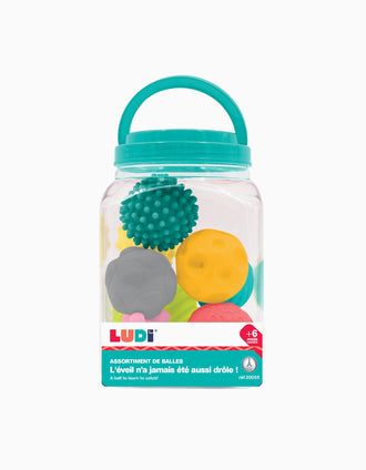 Pack de 8 Balles Sensorielles Ludi 6M+