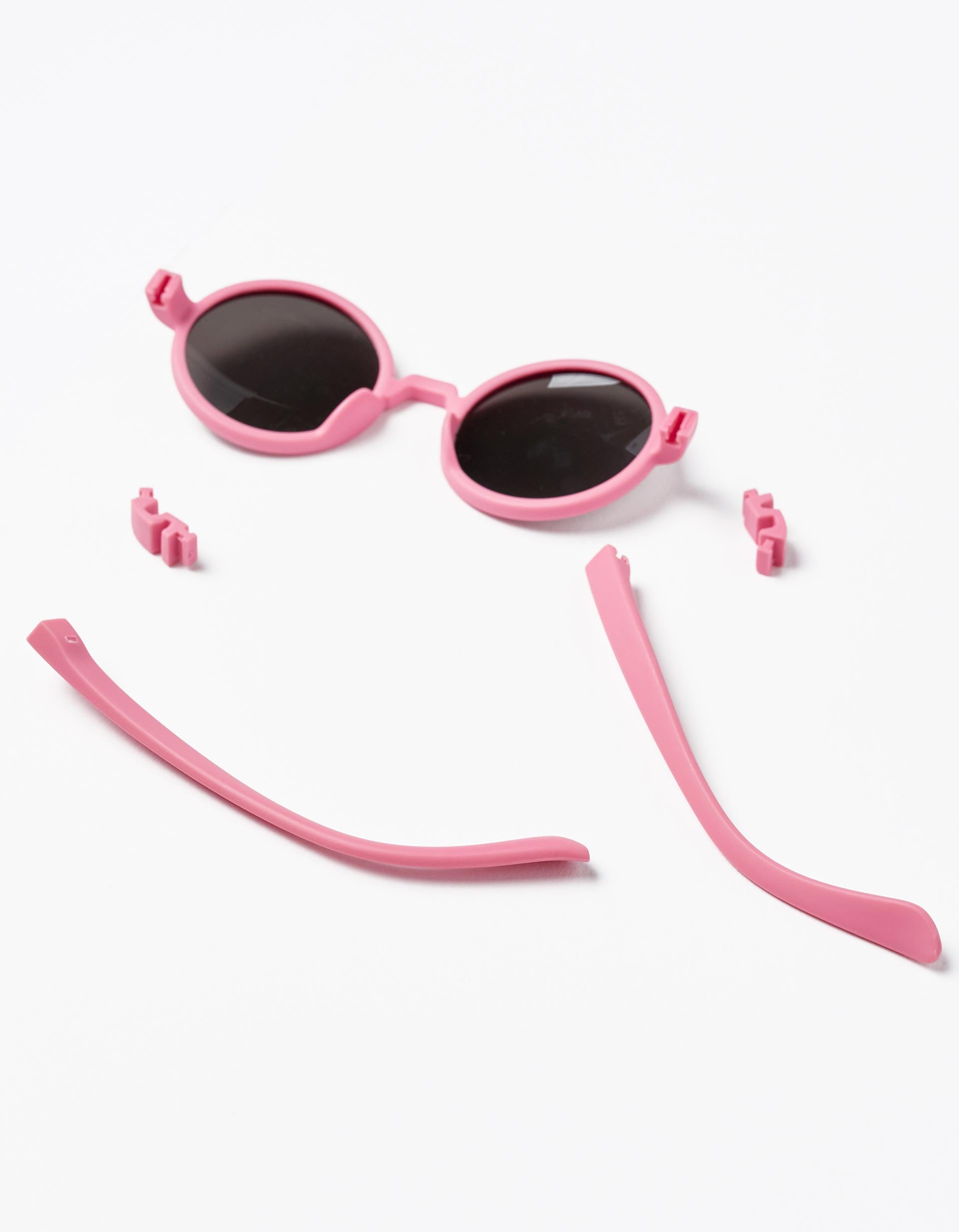 Lunettes de Soleil Flexibles Anti-UV Fille, Rose