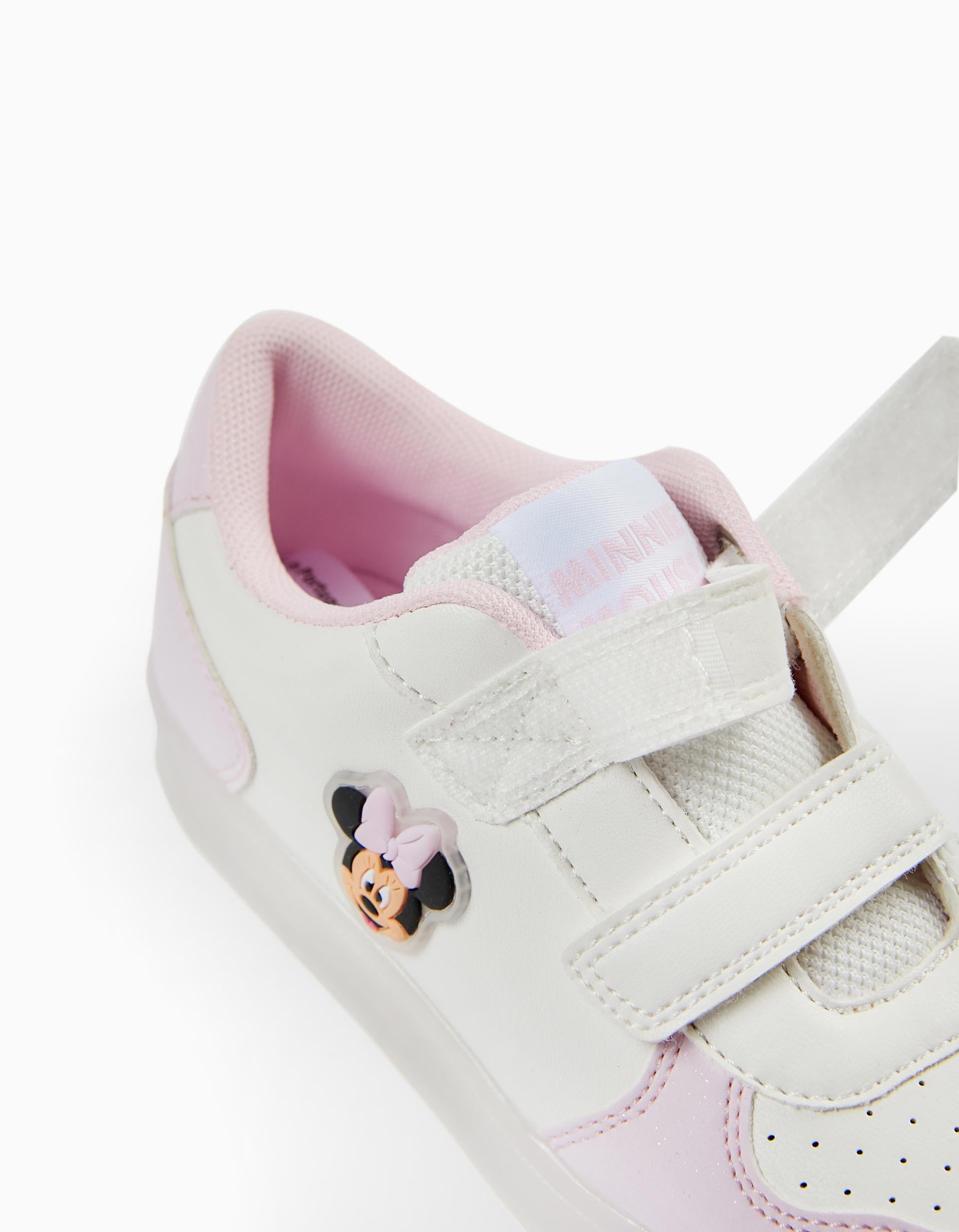 Zapatillas con Luces para Niña 'Minnie', Blanco/Rosa