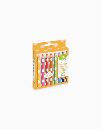 8 Lápices de Colores para los Más Pequeños Djeco 18M+