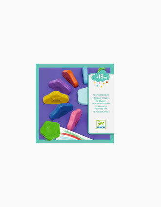 12 Flowers Crayons Djeco 18M+