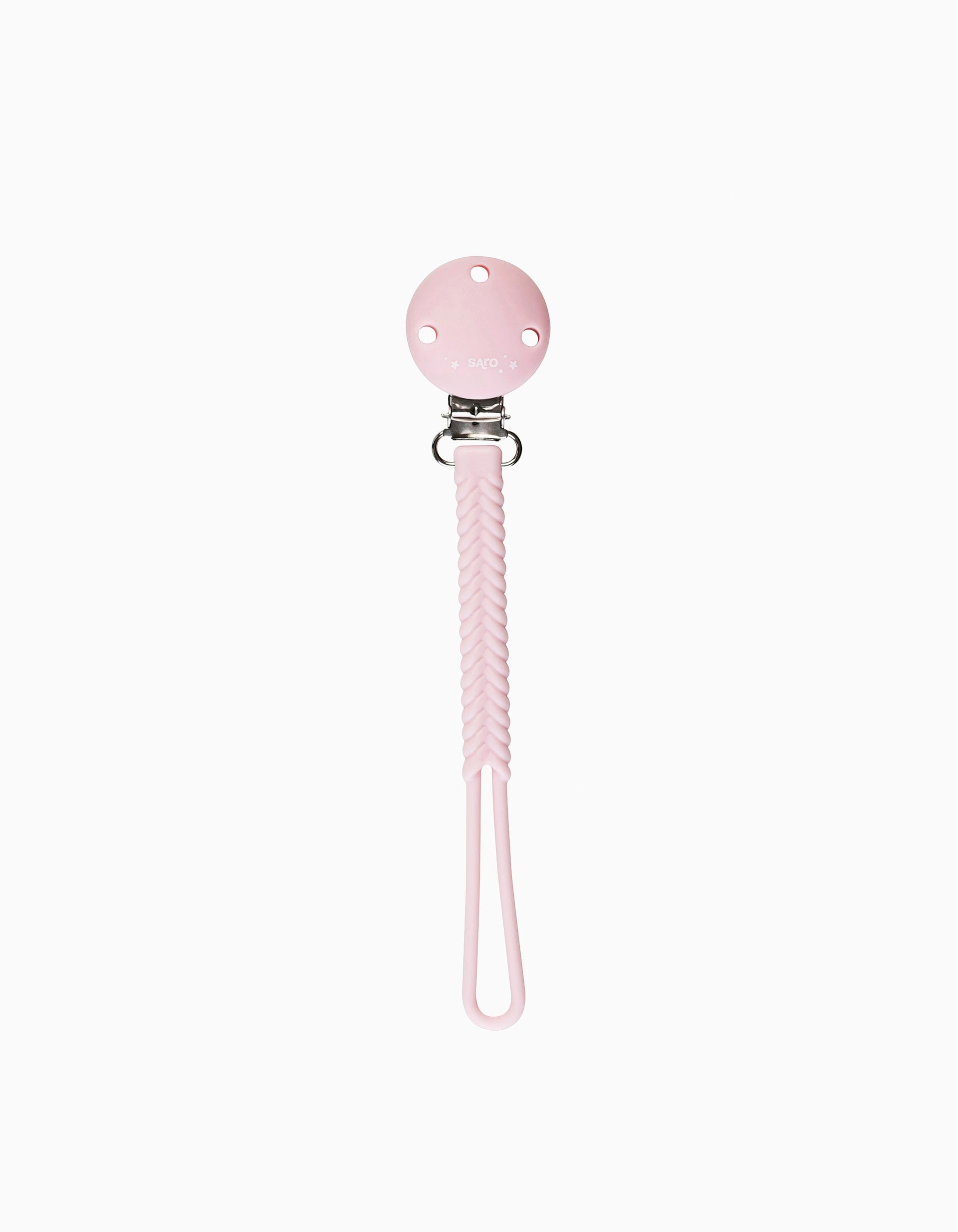 Porte-Sucette Silicone Pink Saro