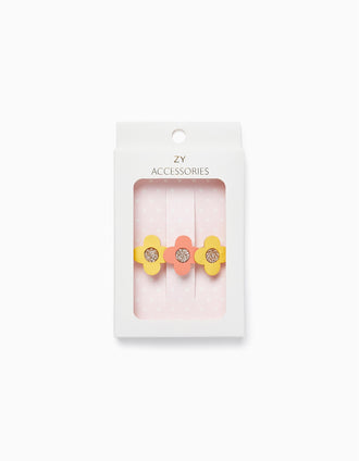Hair Slider for Babies and Girls 'Flowers', Multicoloured