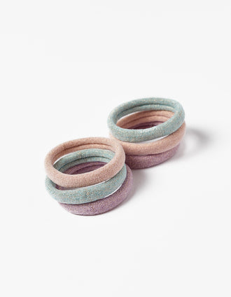 Pack 6 Gomas para el Pelo para Bebé y Niña, Multicolor