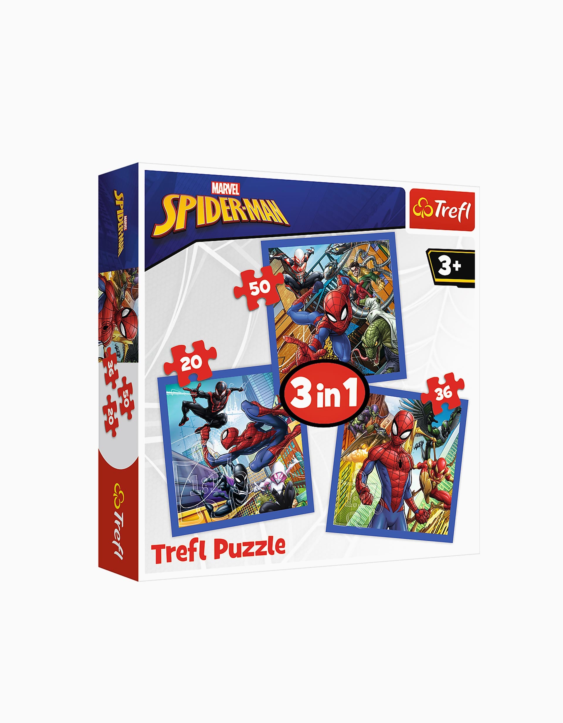 Puzzle 3en1 Trefl Spiderman 20/36/50Pcs 3A+