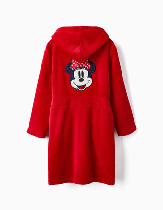 Robe en Coraline avec Capuche pour Fille 'Minnie', Rouge