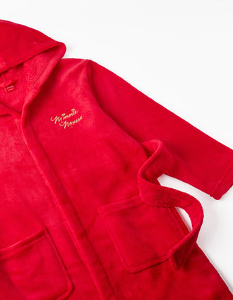 Robe en Coraline avec Capuche pour Fille 'Minnie', Rouge