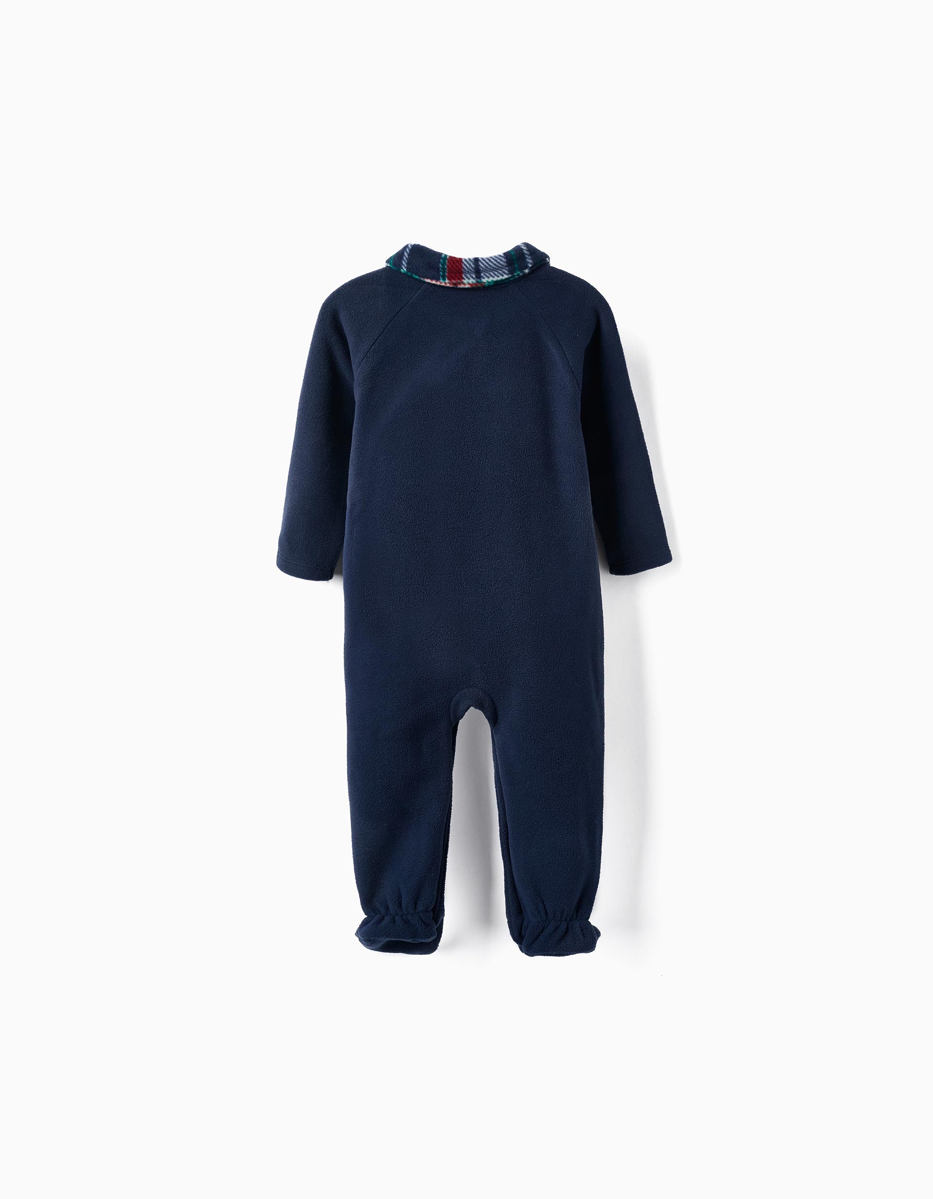 Polar Babygrow with Feet for Baby 'Rudolph - Happy Holidays', Dark Blue