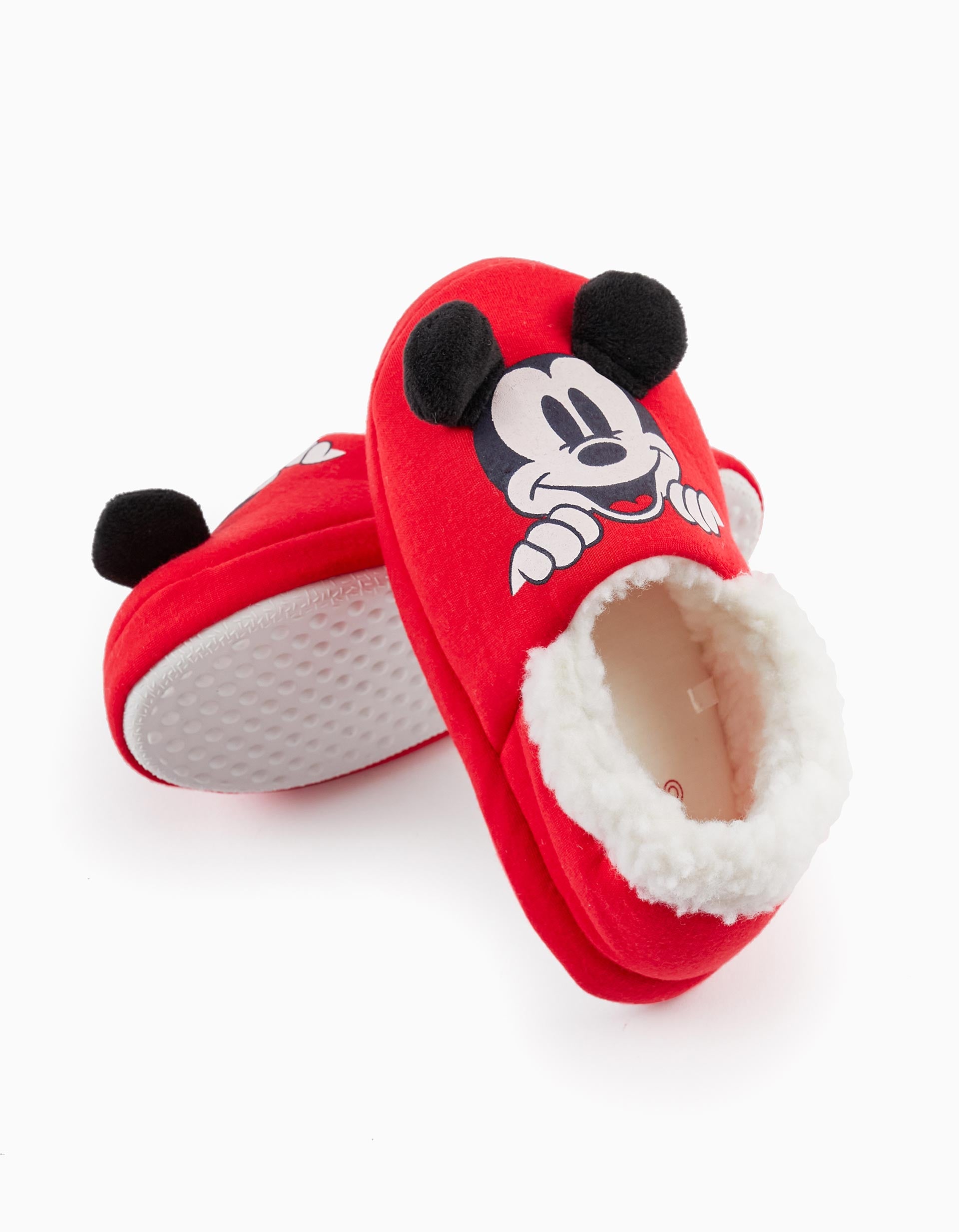 Chaussons pour garçon 'Mickey', Rouge