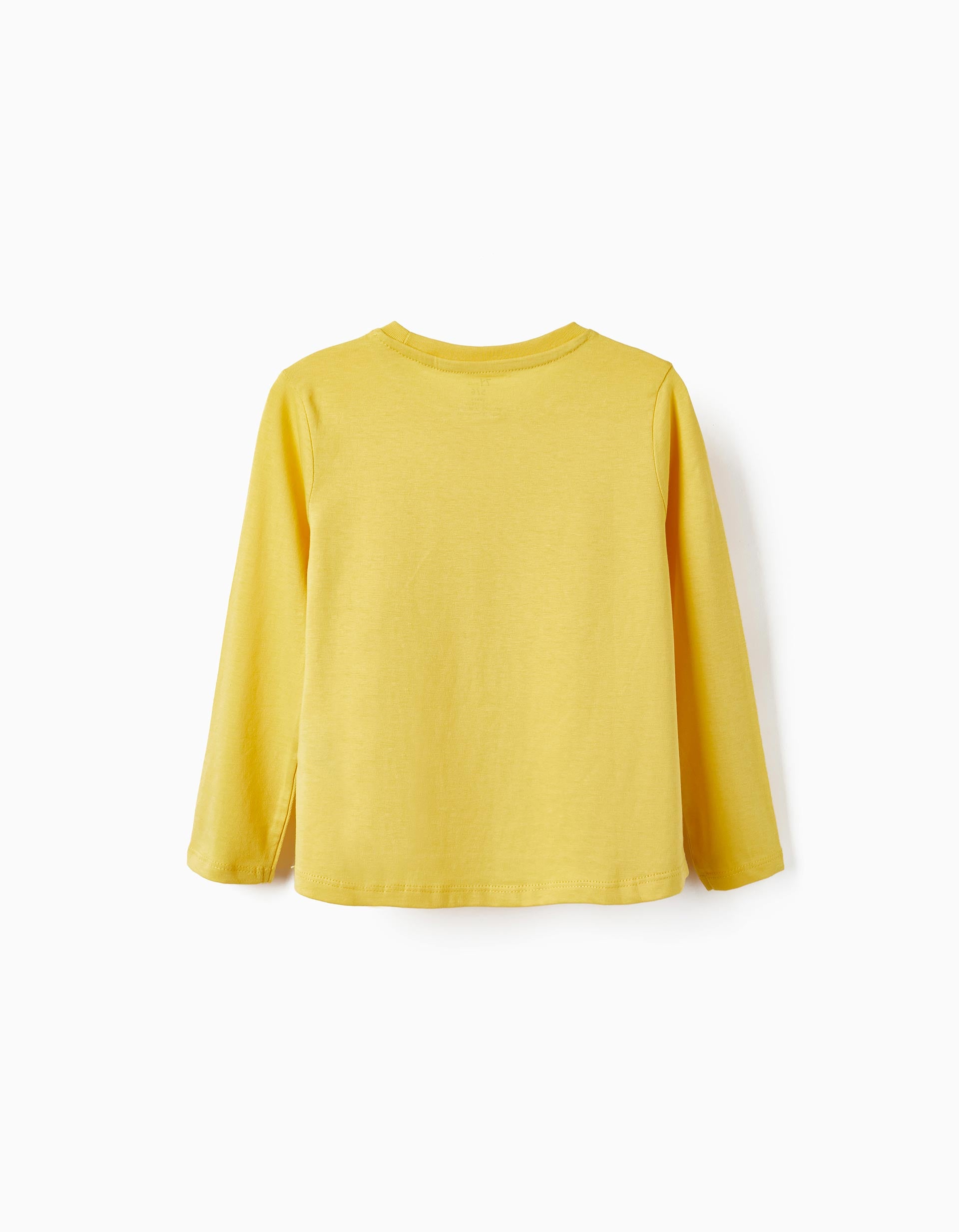 Long Sleeve Cotton T-Shirt for Girls 'Norway', Yellow