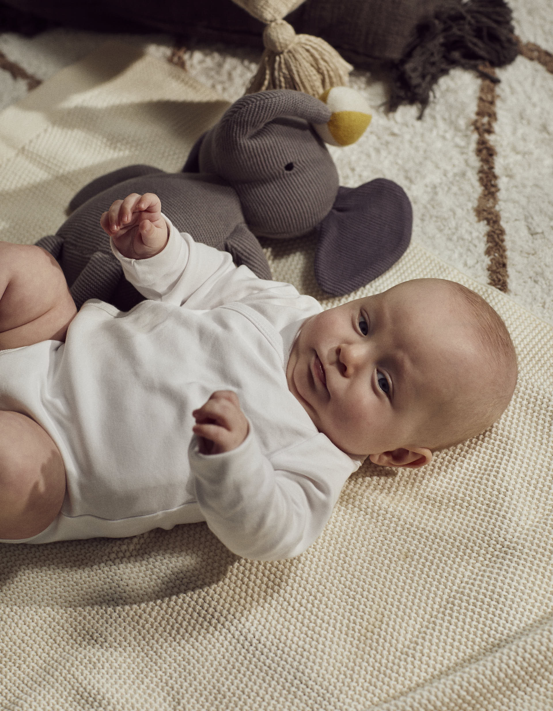 Pack 4 Bodies Croisés en Coton pour Bébé, Blanc