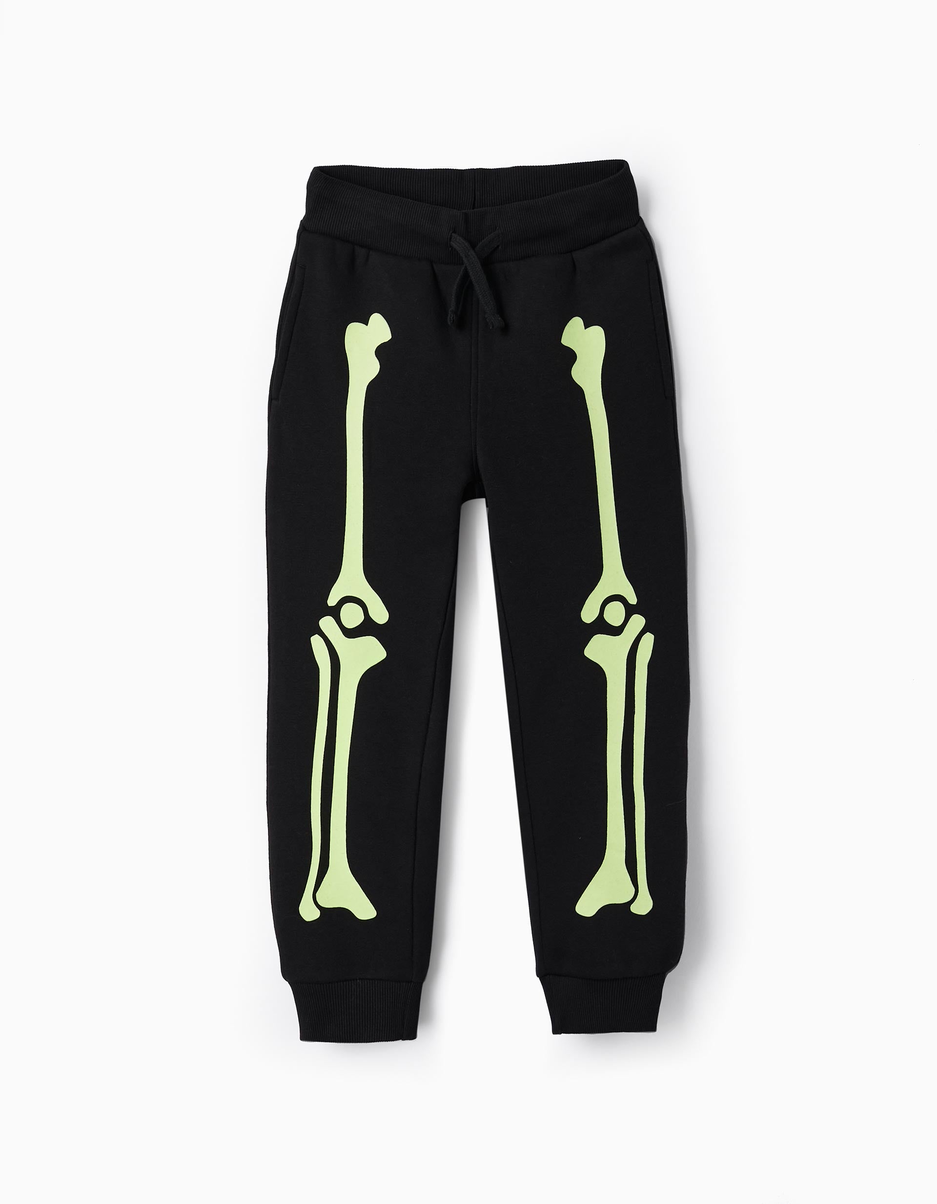 Pantalon de sport pour garçon 'Halloween - Brille Dans le Noir', Noir