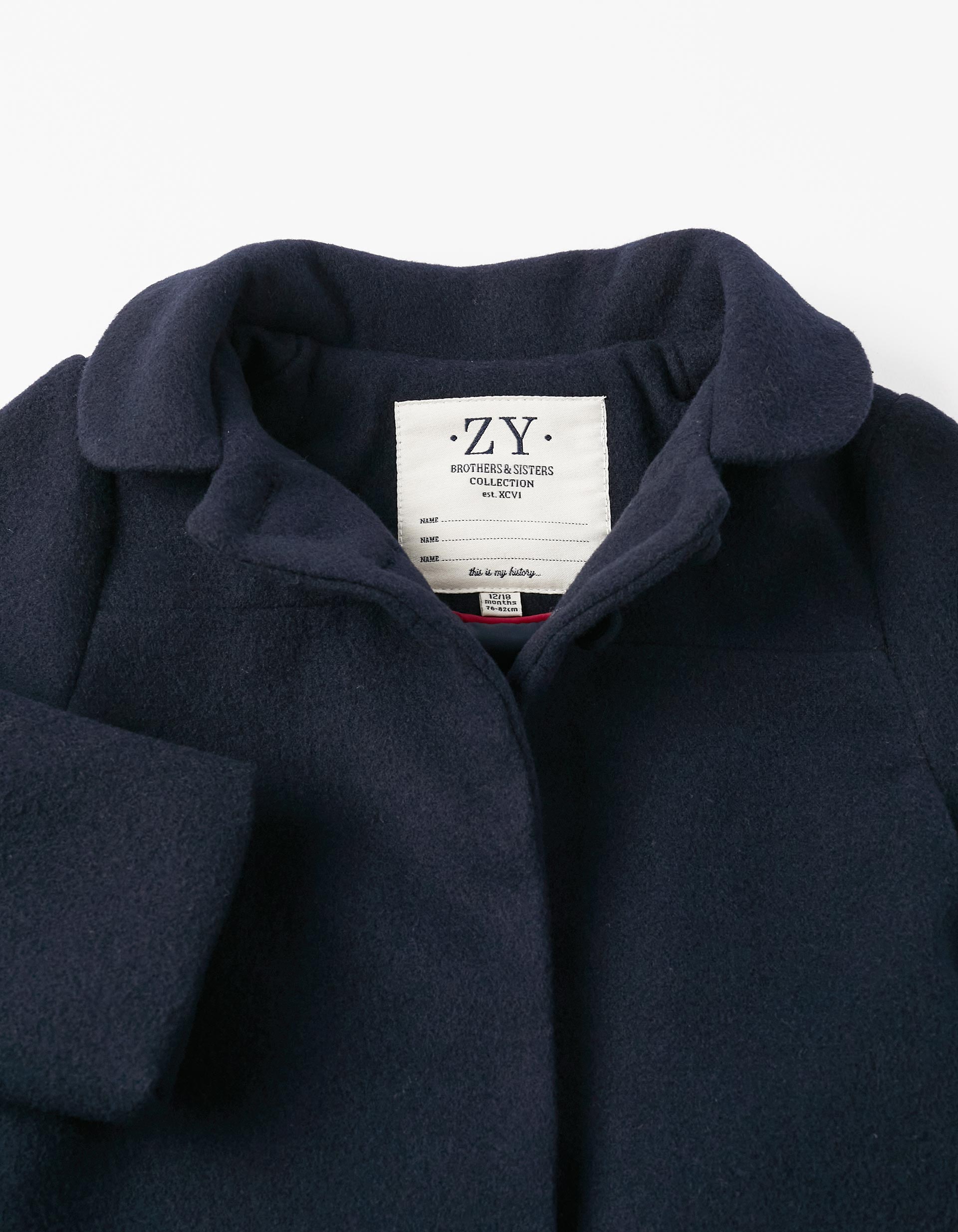 Manteau pour Bébé Fille, Bleu Foncé