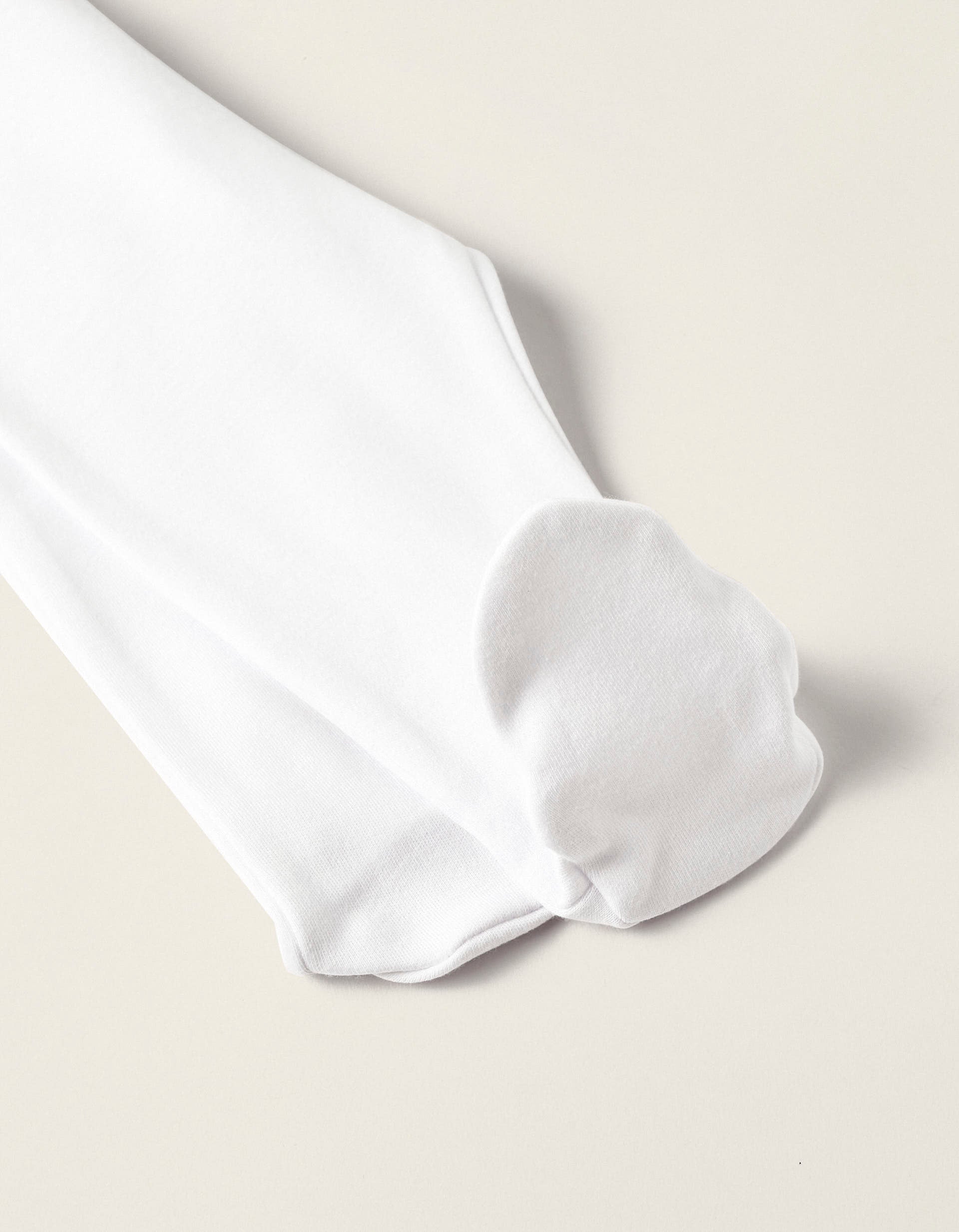 Pack 4 Pantalons avec Plis et Effet Thermique pour Nouveau-Né et Bébé, Blanc