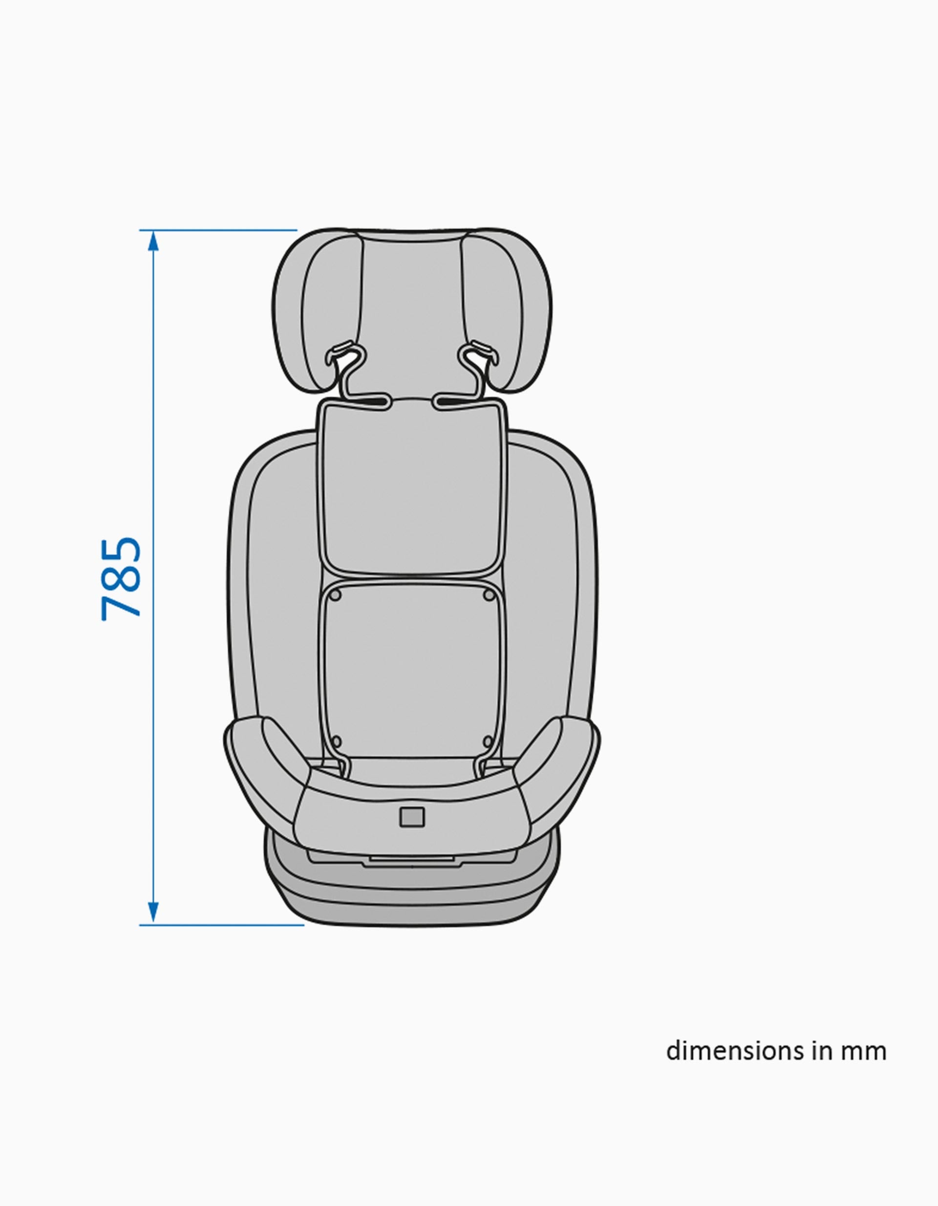 Siège Auto I-Size Bebe Confort EverFix, Grey Mist