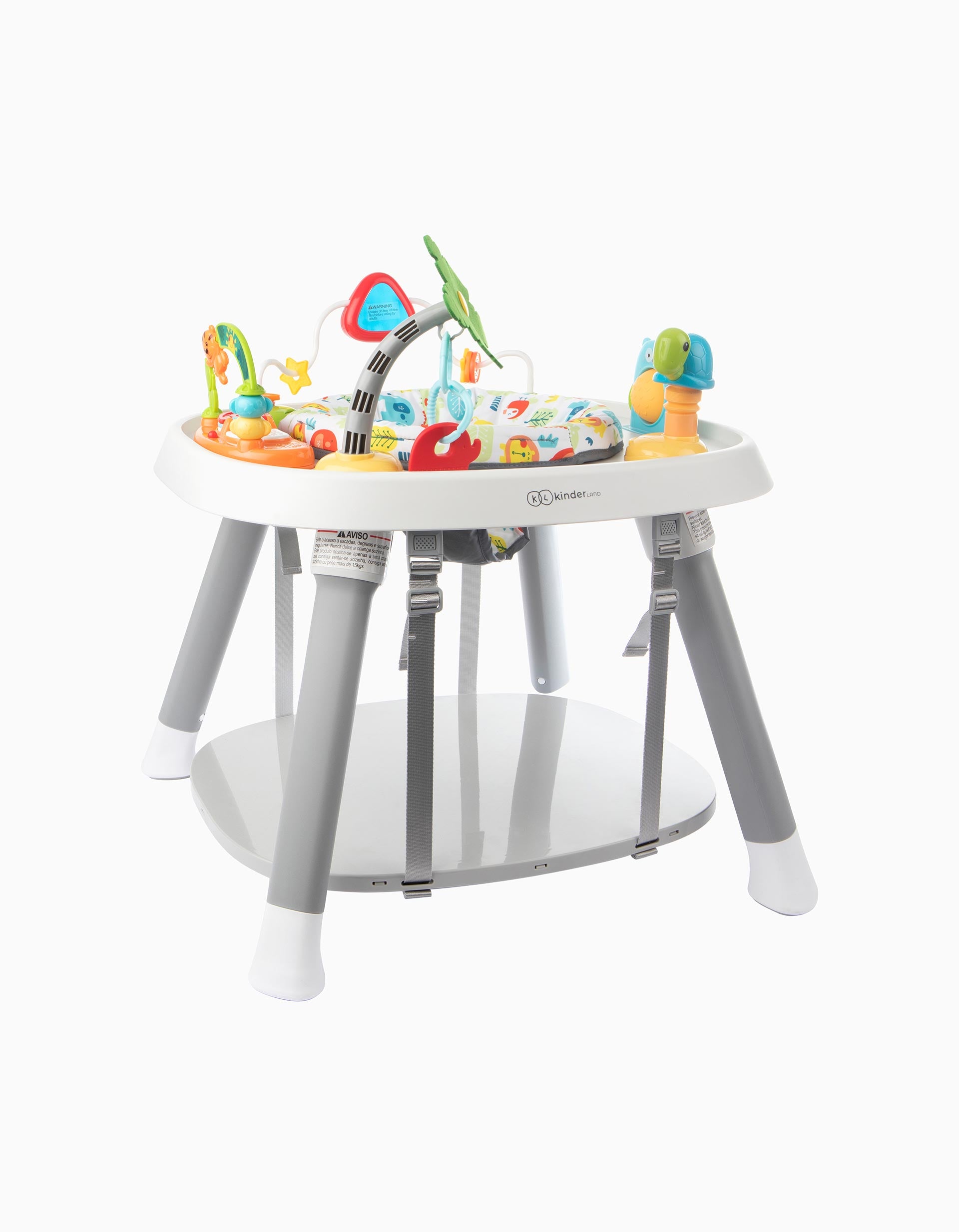 Mesa De Atividade 3 Em 1 Grey Safari Kinderland 6M+