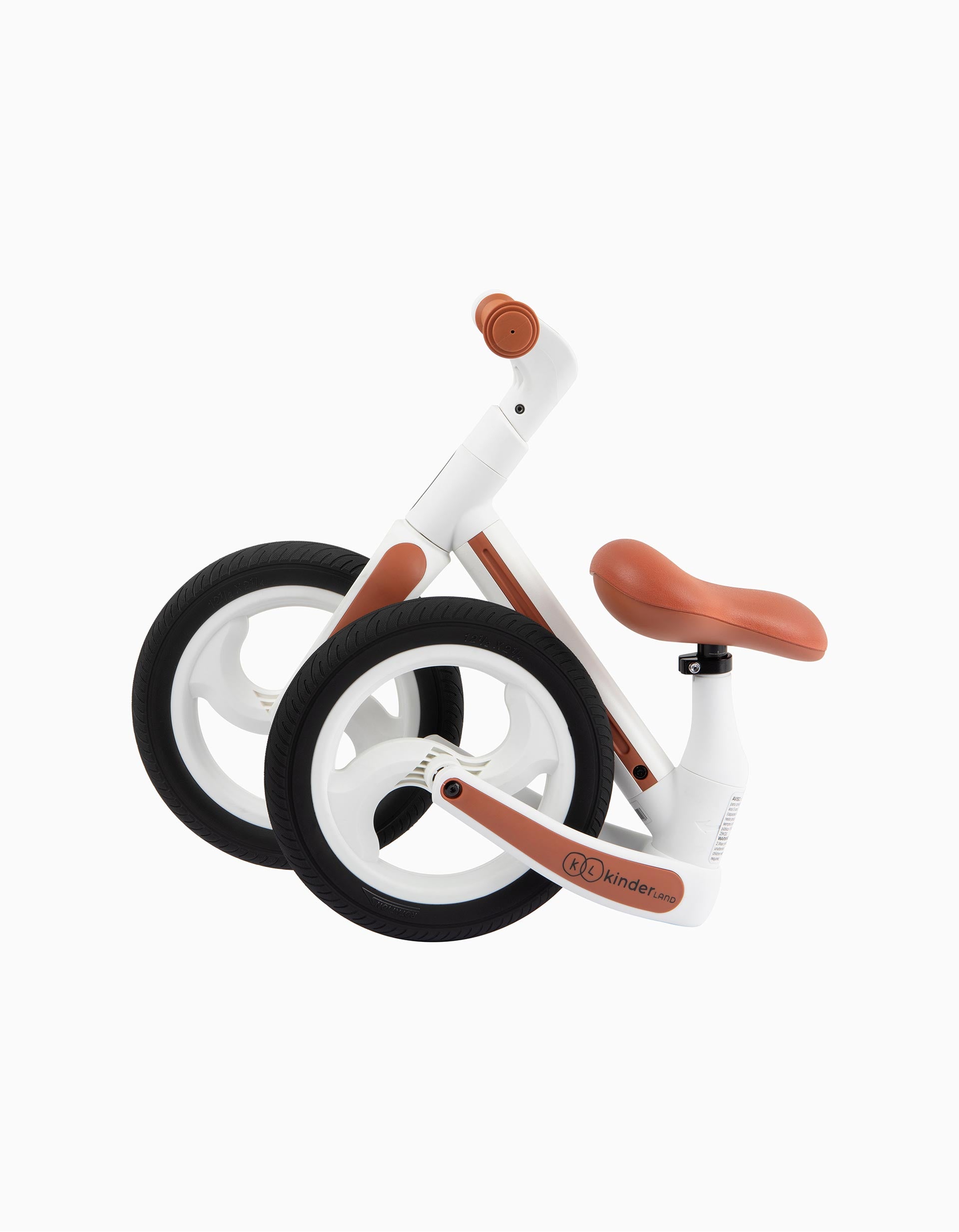 Folding Learning Bicycle White Soul Kinderland 2A+