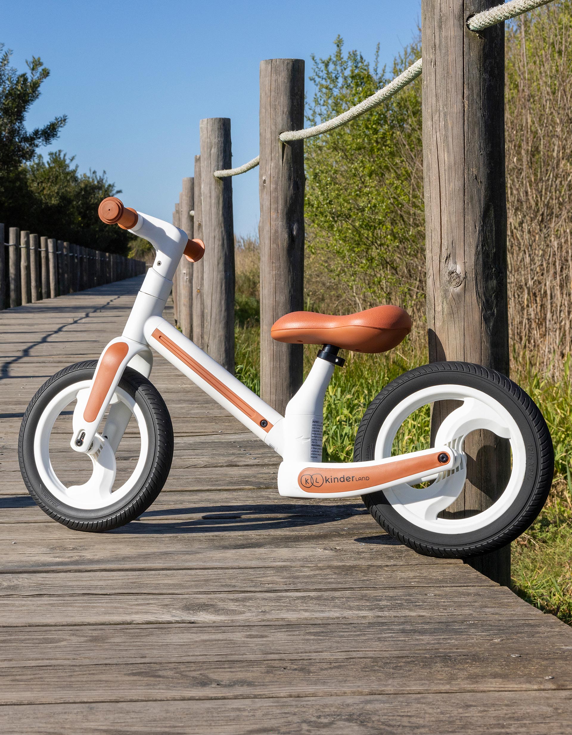 Folding Learning Bicycle White Soul Kinderland 2A+