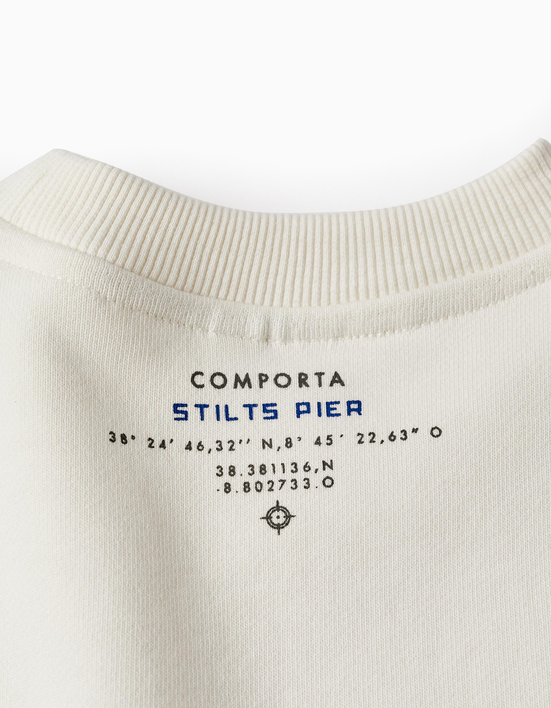 Sudadera de Algodón para Niño 'Comporta', Blanco