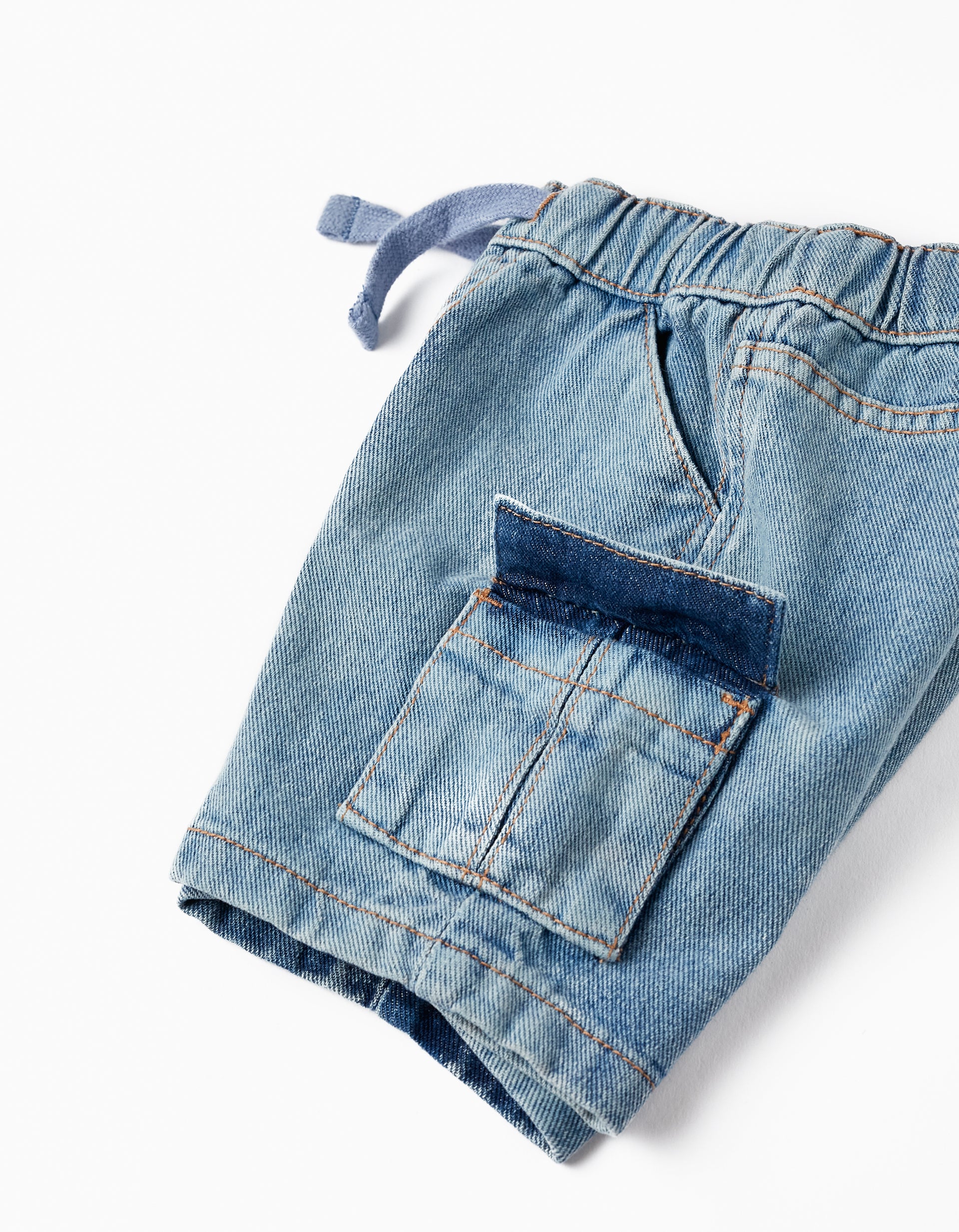 Shorts de sport en coton pour bébé garçon, Bleu clair