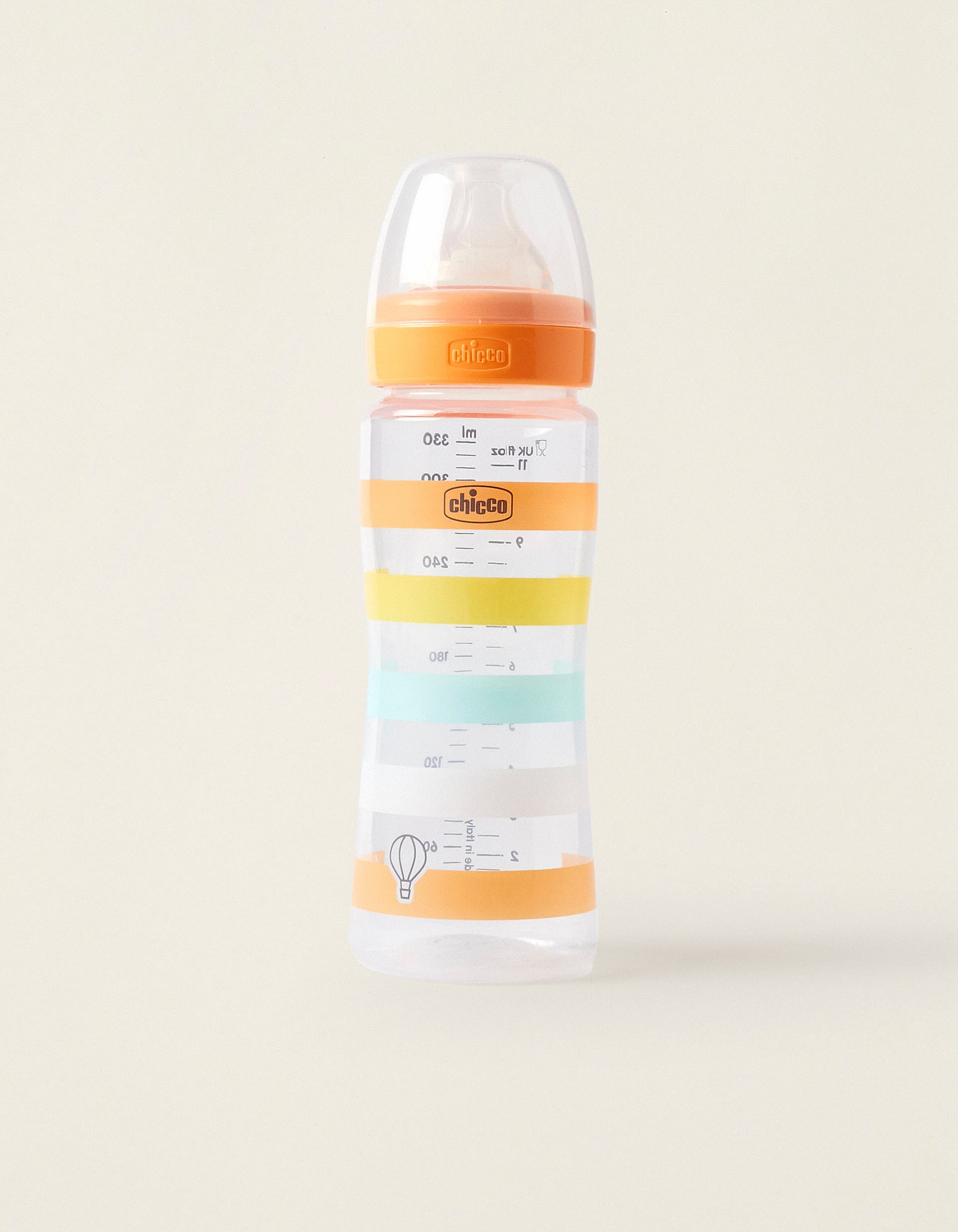 Bottle Wb Neutral 330Ml Sil Chicco 4M+