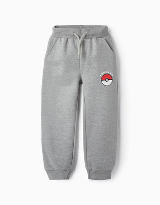 Calças de Treino em Algodão para Menino 'Pokémon', Cinza