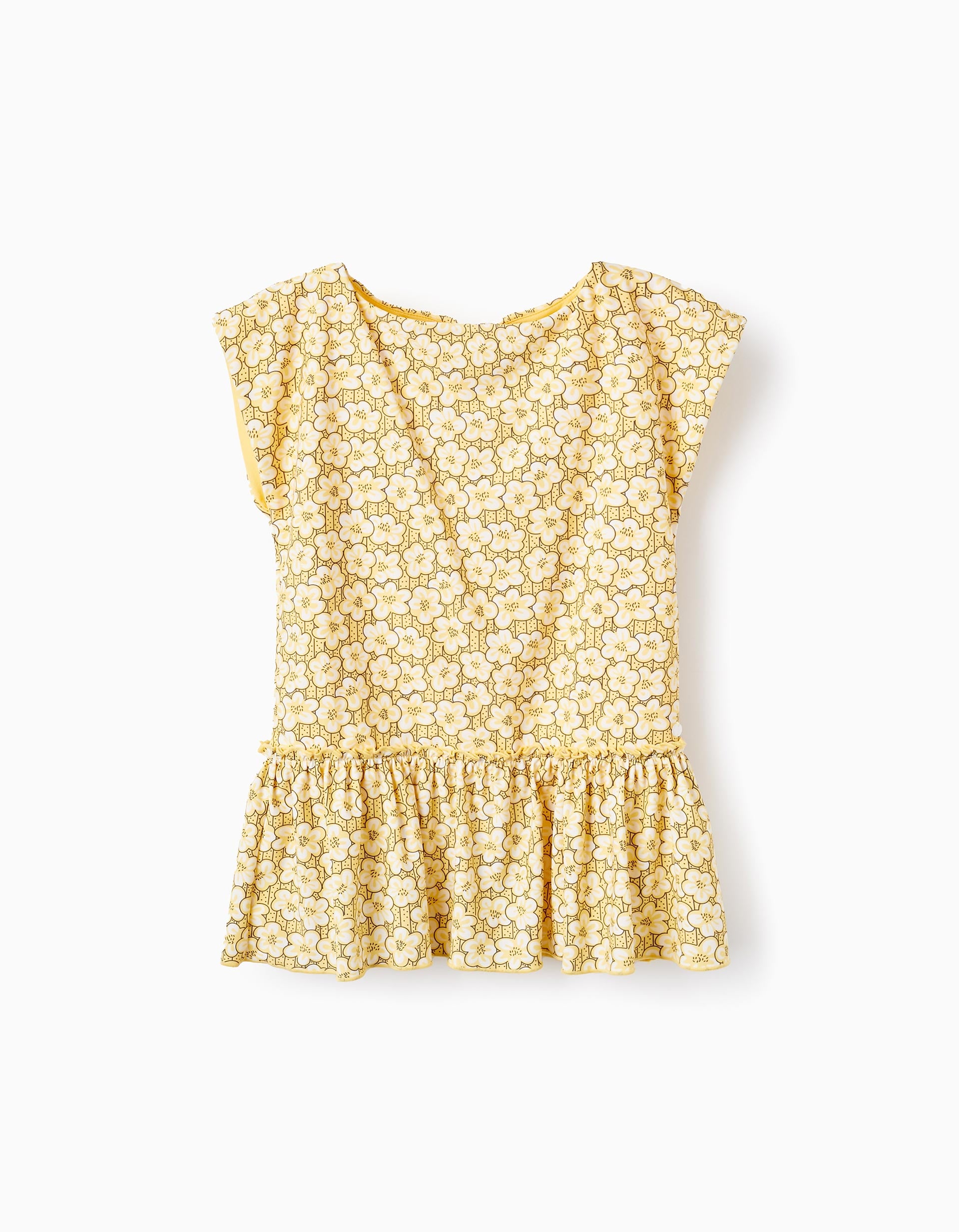 Vestido para Praia com Proteção UV 80 para Menina, Amarelo