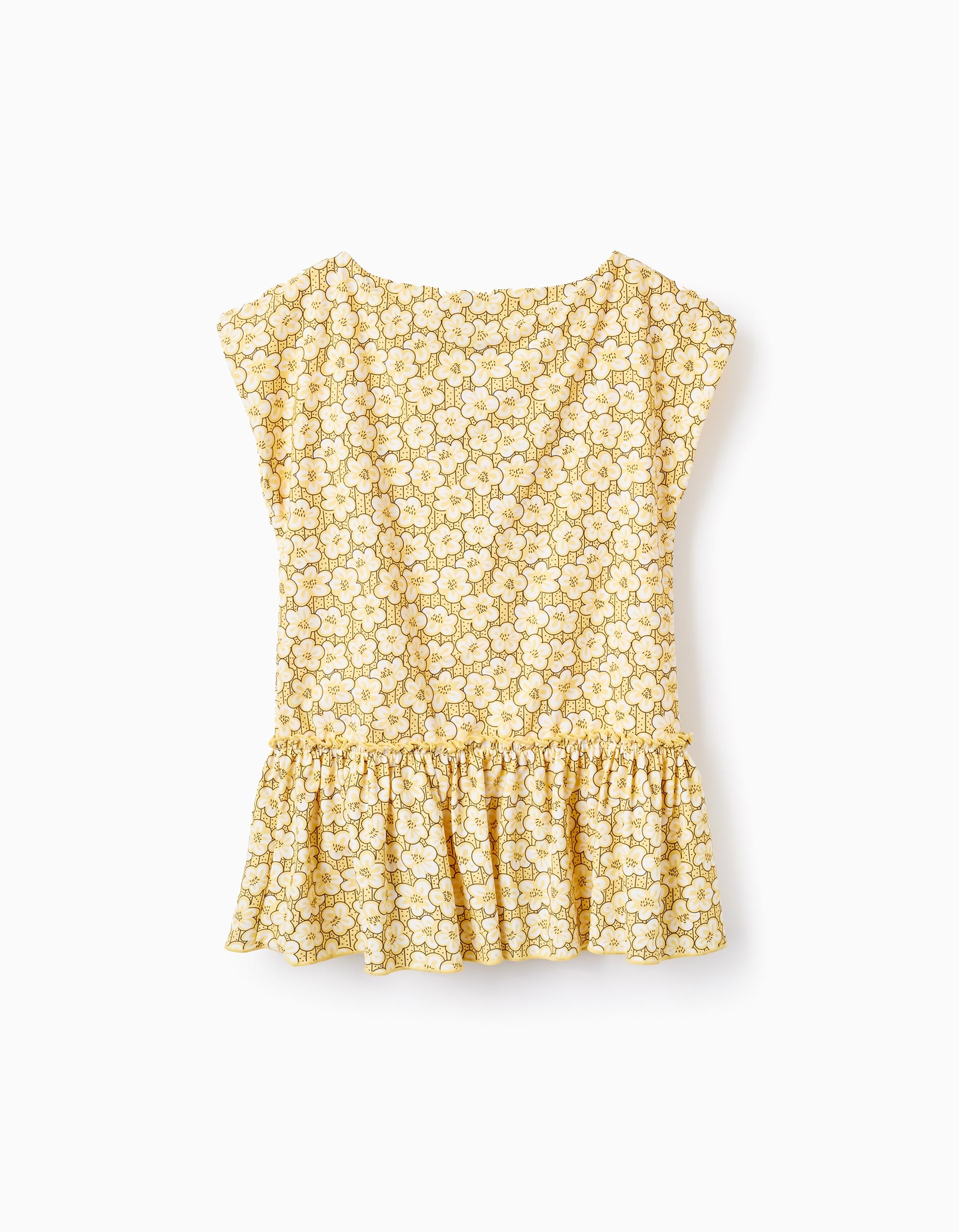 Vestido para Praia com Proteção UV 80 para Menina, Amarelo