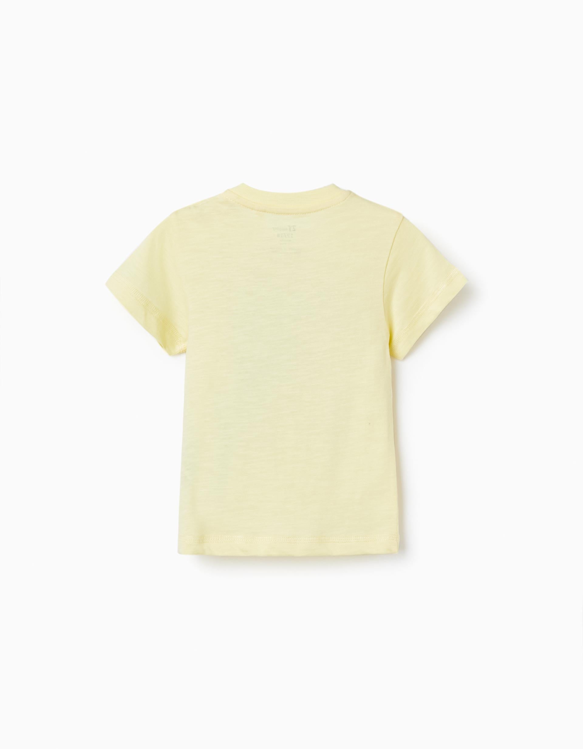 Short Sleeve T-Shirt for Baby Boys 'Nature in Sicily', Yellow