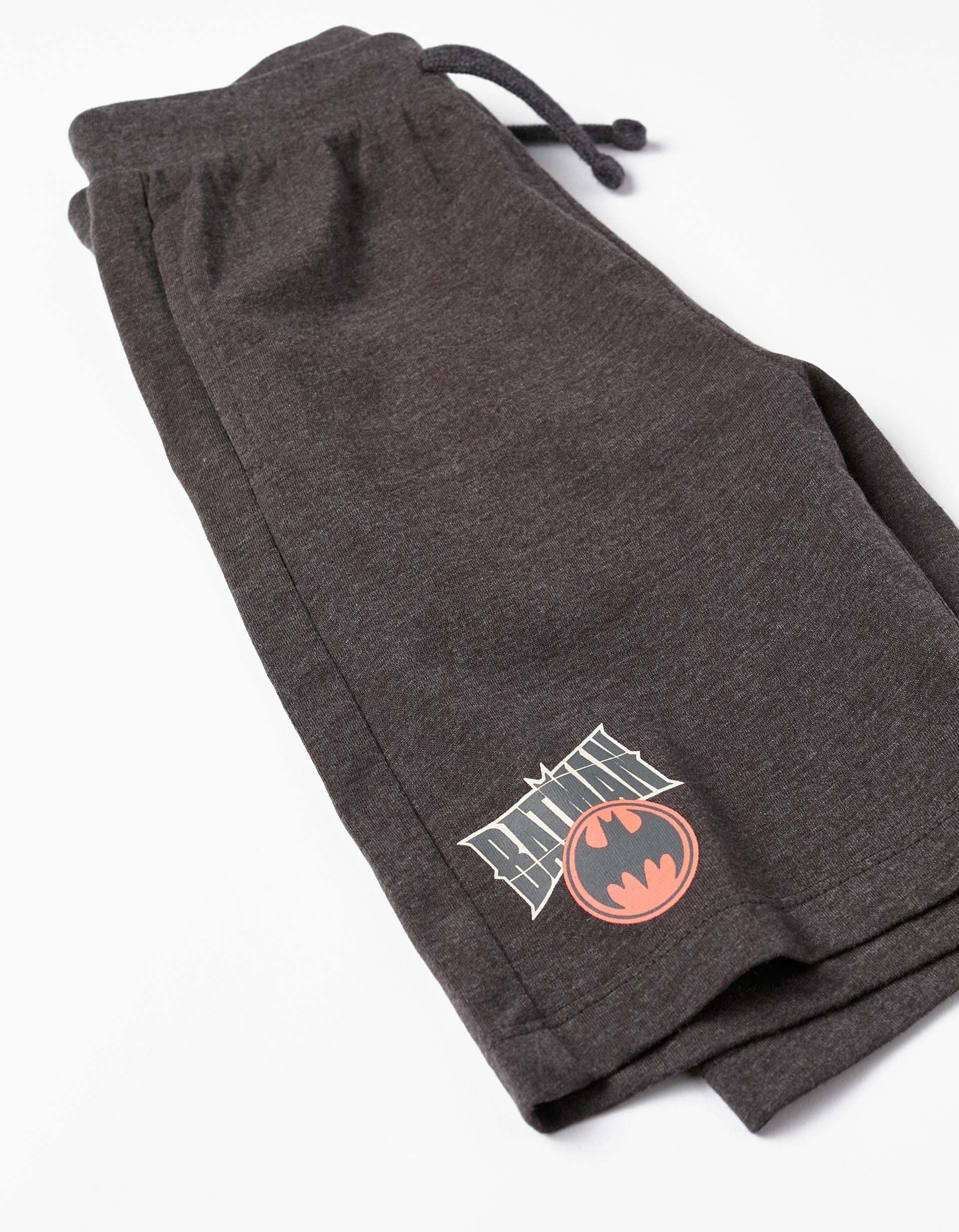 Camiseta + Pantalones Cortos de Algodón para Niño 'Batman', Naranja/Gris Oscuro