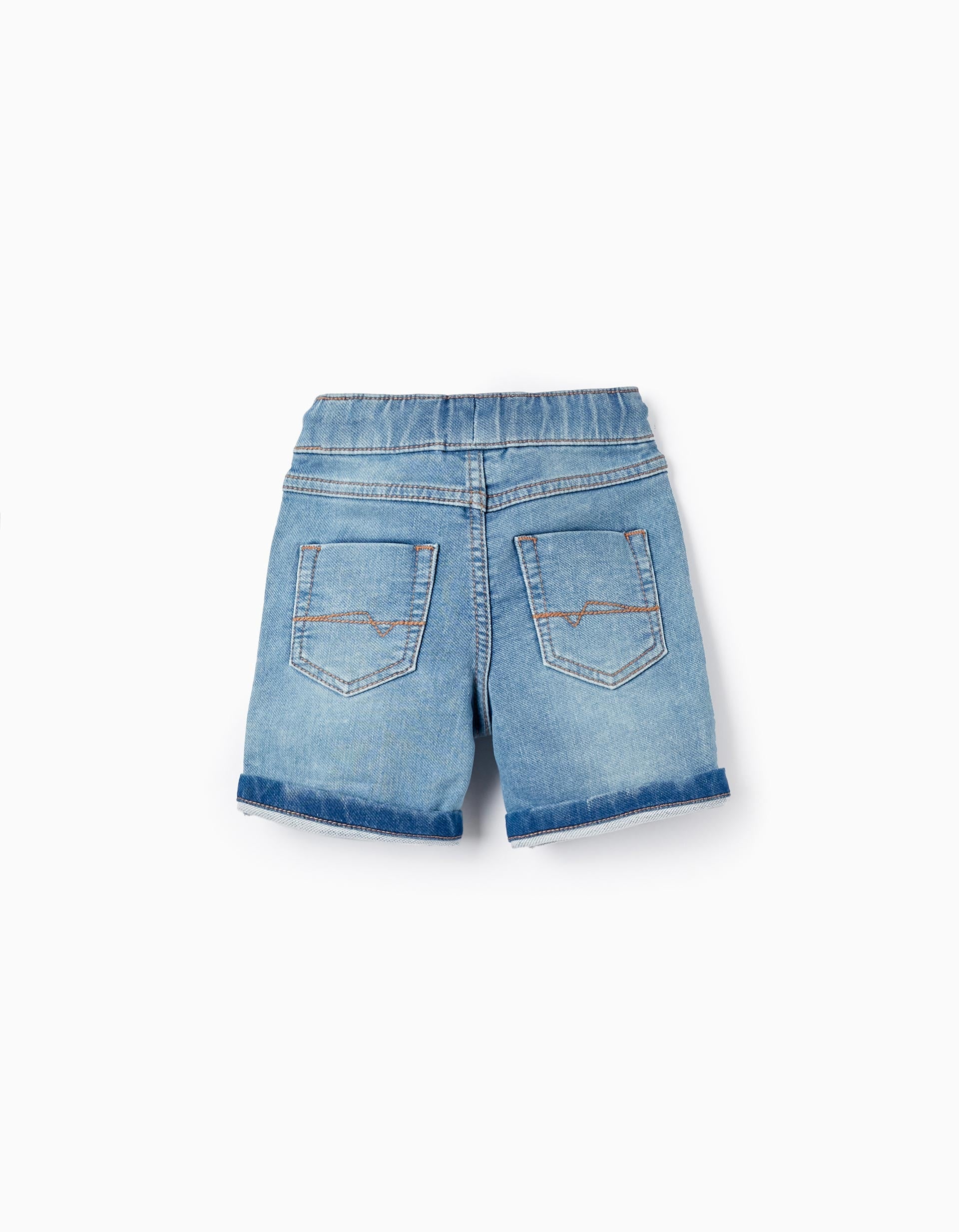 Shorts en jean en coton pour bébé garçon, Bleu