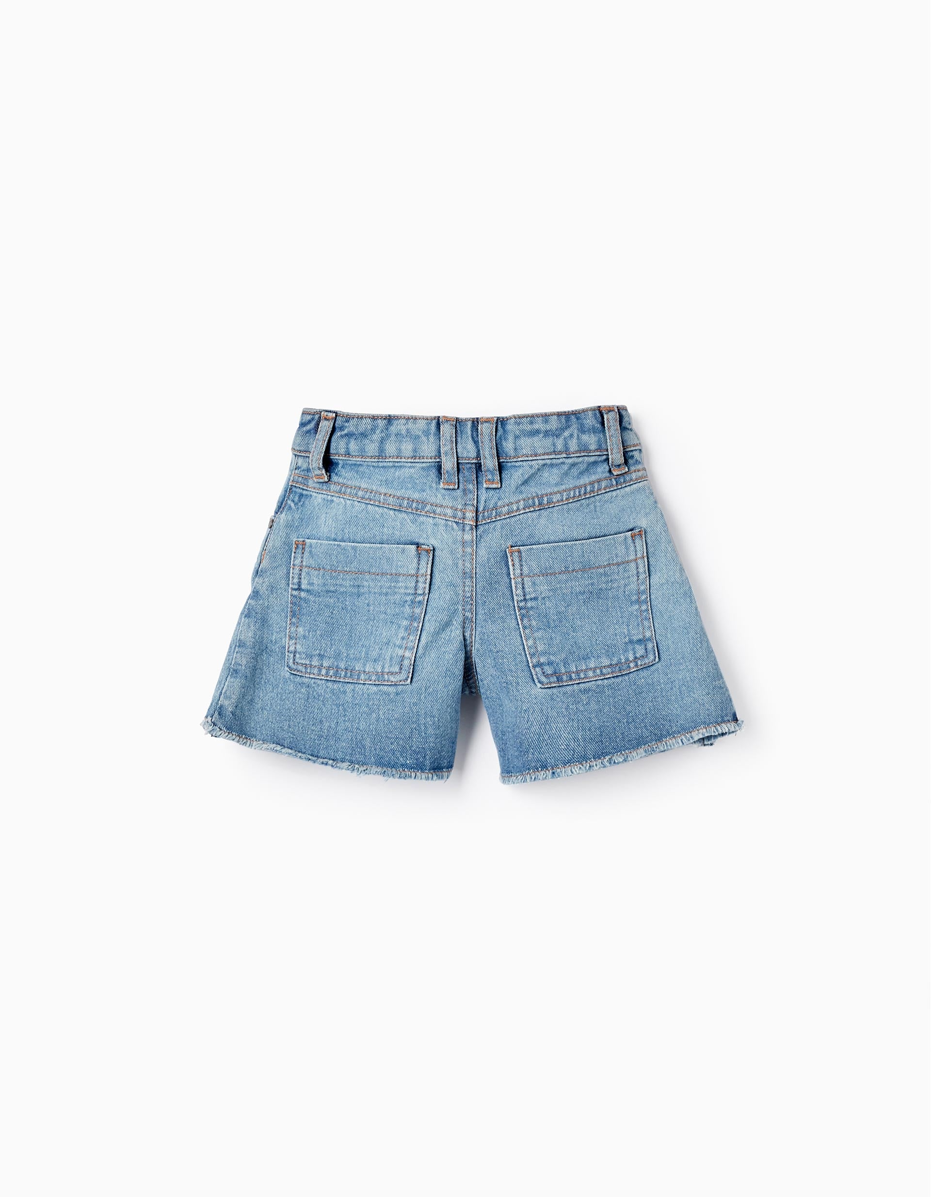 Shorts de Mezclilla de Algodón para Niña, Azul