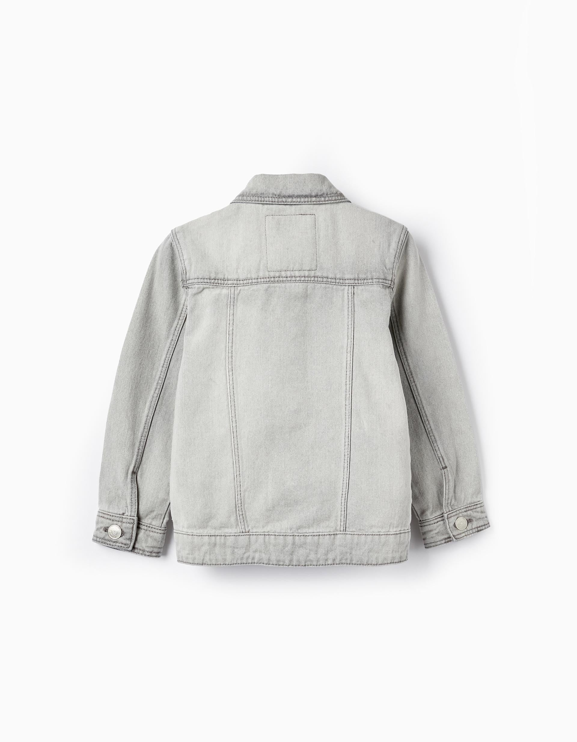 Chaqueta de Algodón de Mezclilla para Niño, Gris