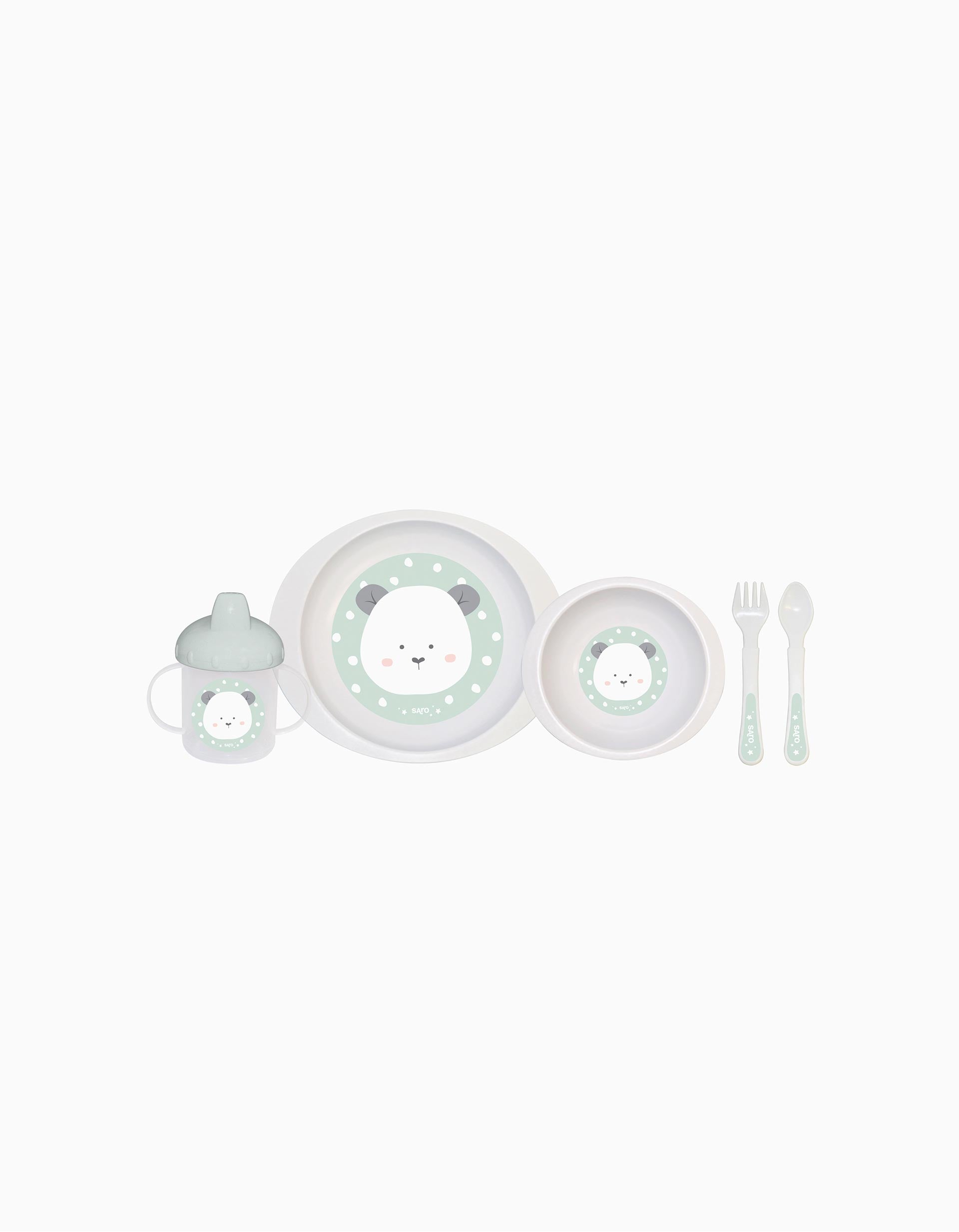 Bear Mint Dining Set Saro 6M+