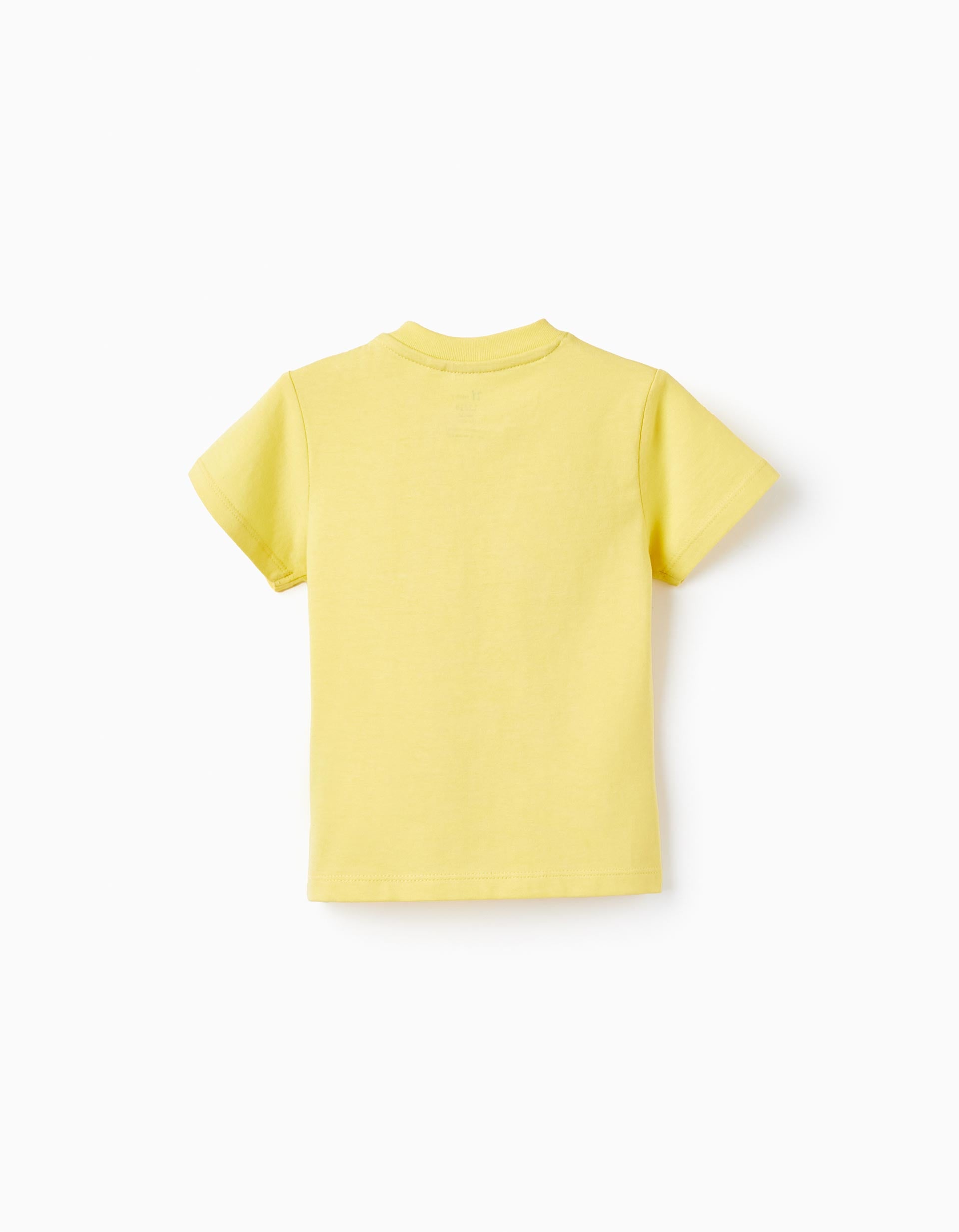 Cotton T-shirt with Printed for Baby Boys 'Dress- Up', Yellow